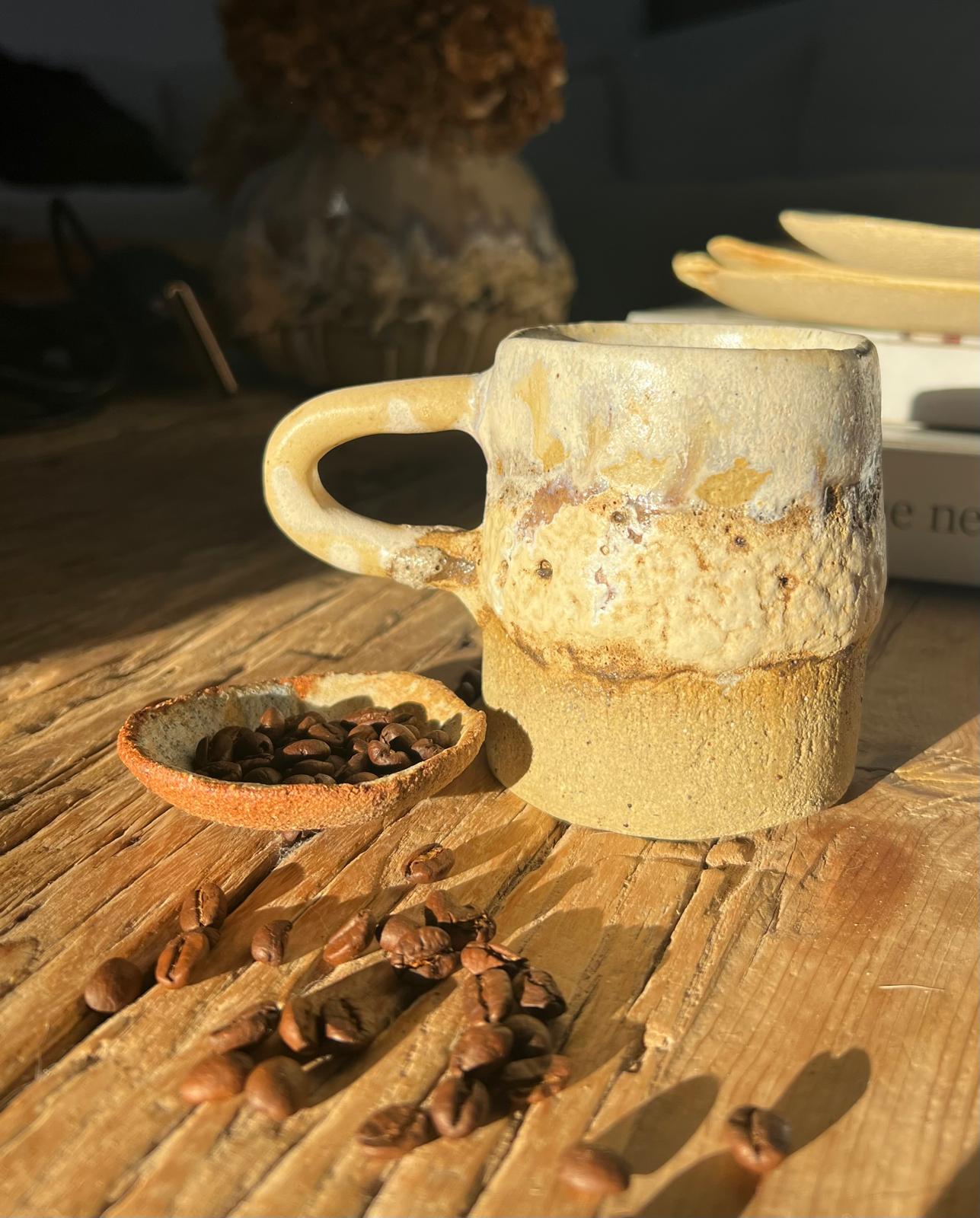 Handmade Ceramic Coffee Mug | earthy • textured • stoneware cup