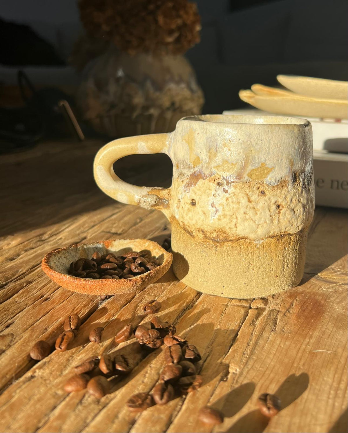Handmade Ceramic Coffee Mug | earthy • textured • stoneware cup