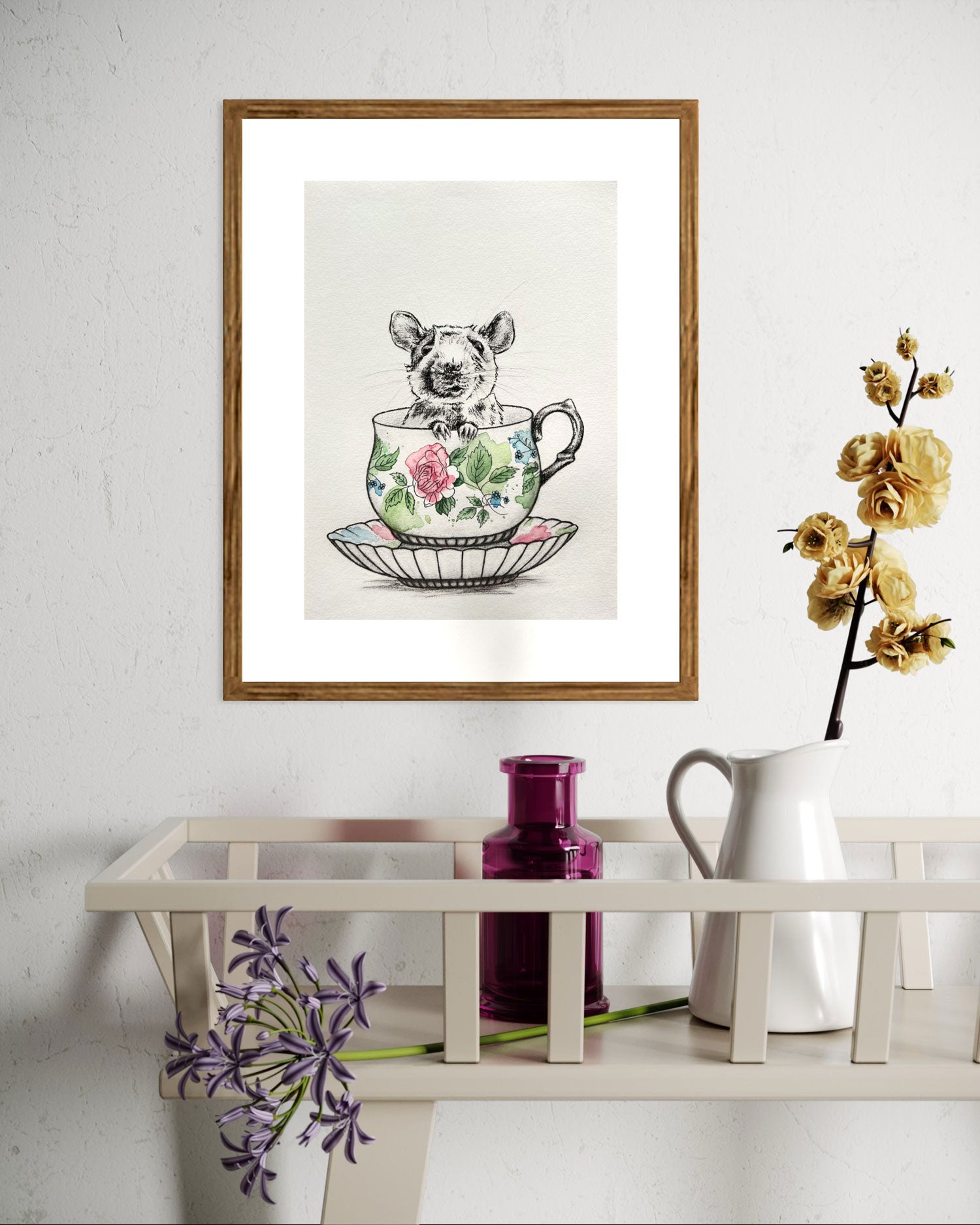 Lady Grey | Mouse | Hand Drawn Original Artwork