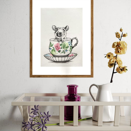 Lady Grey | Mouse | Hand Drawn Original Artwork