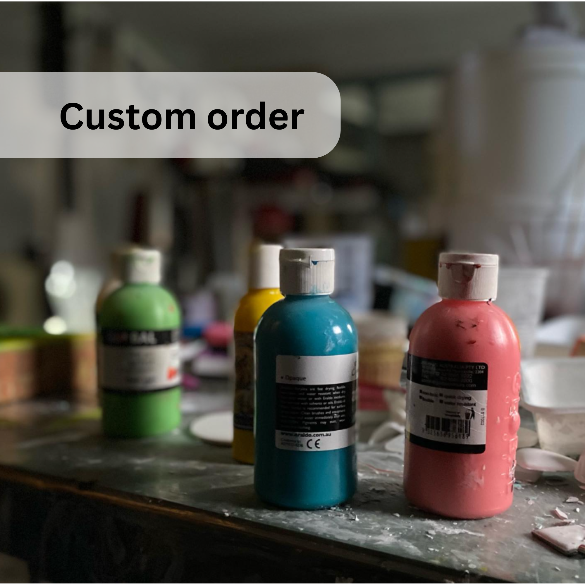 Custom order for Sophie | 6 coaster set - Marble finish