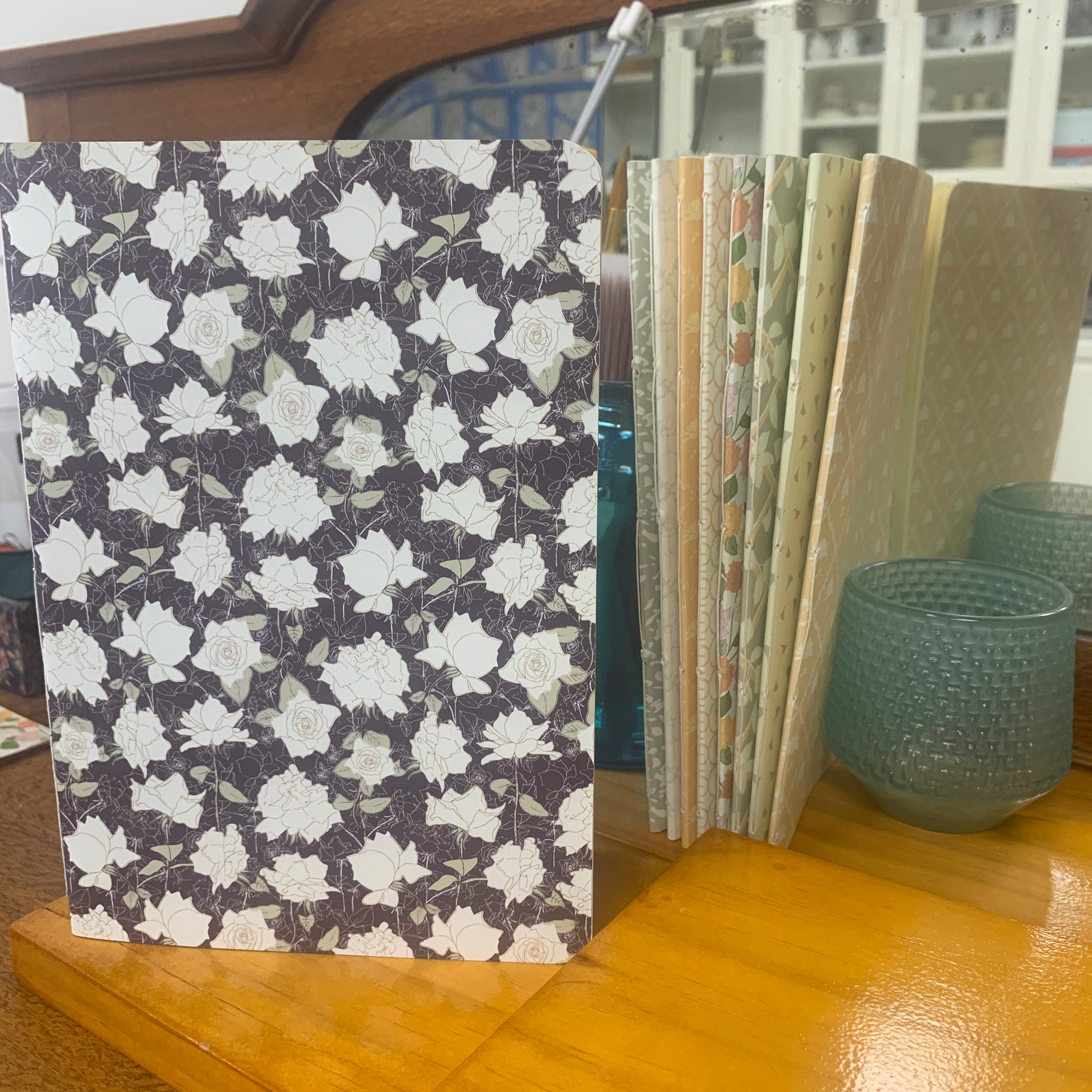 Hand-stitched A5 softcover notebooks original designed cover BTR