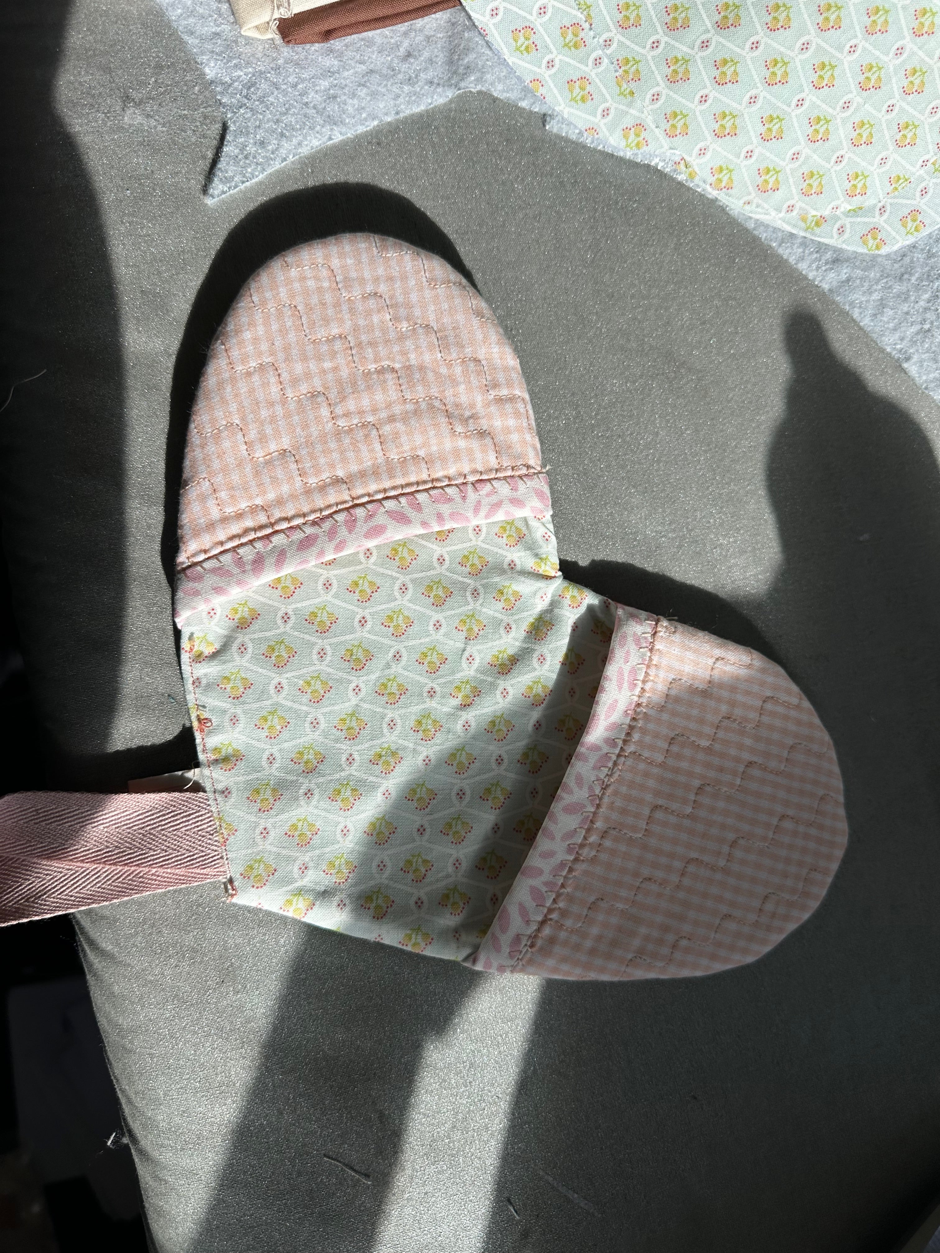 Cute heart shaped Oven Mitts