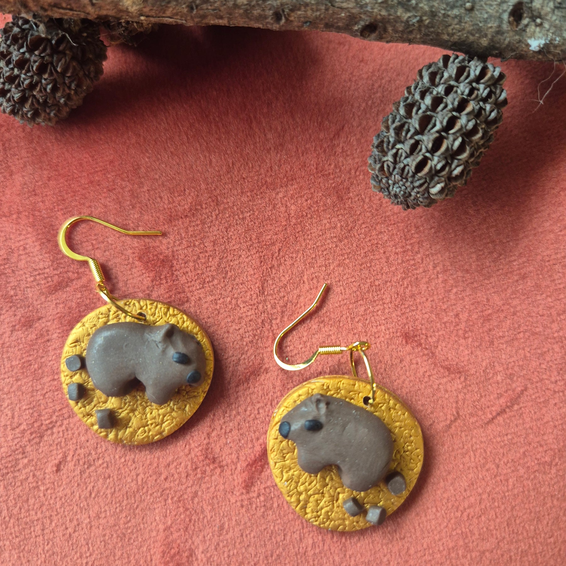 Wombat Earrings