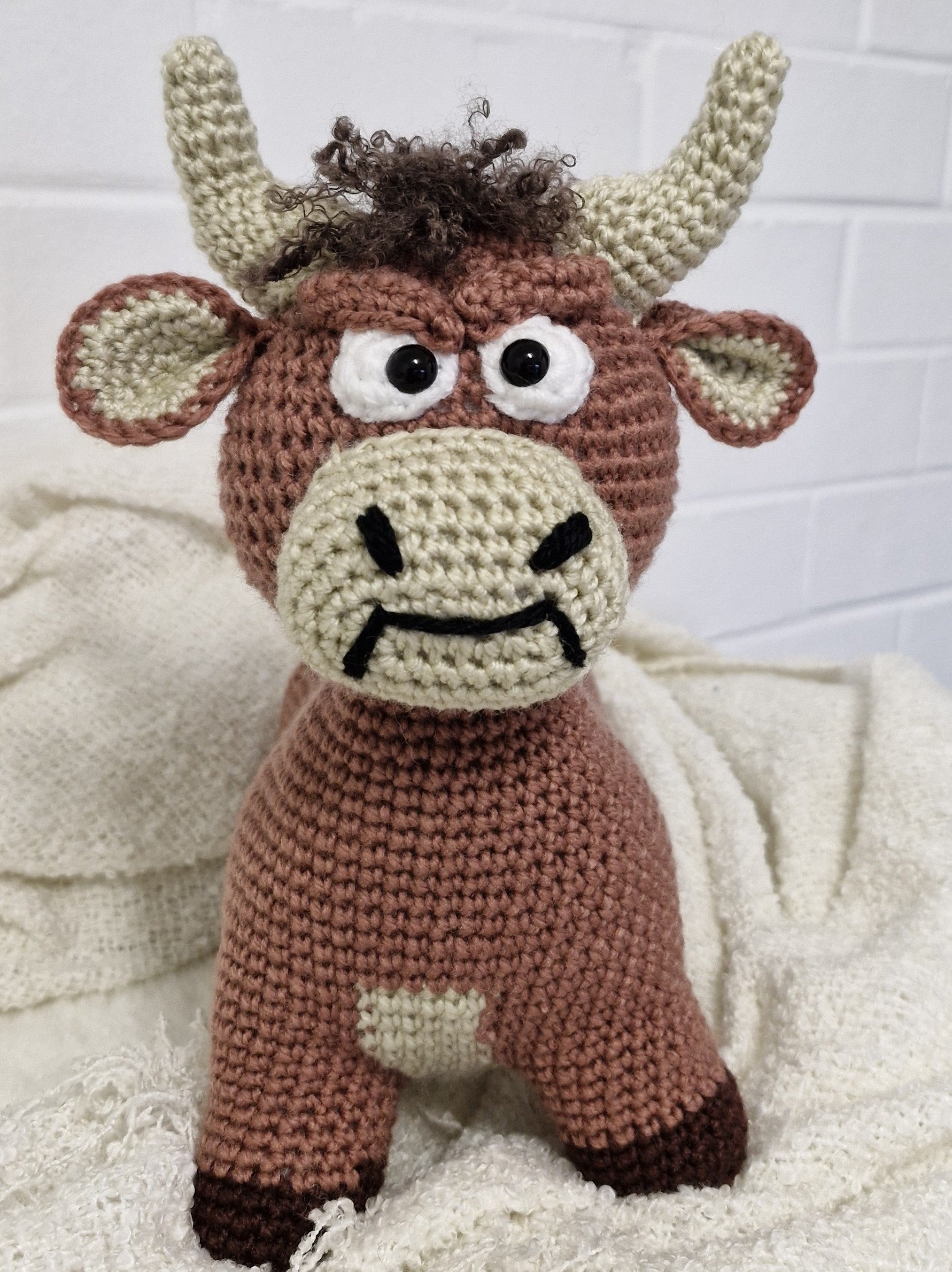 Crochet Grumpy Highland Bull