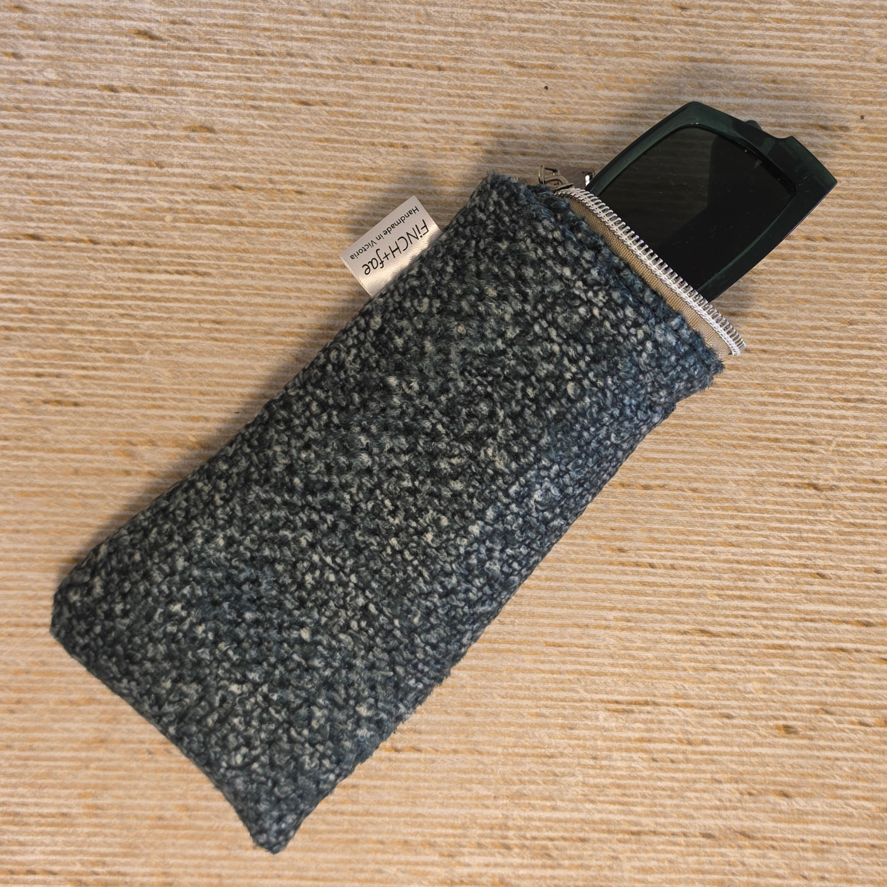 Softies glasses and sunglasses case, handmade and upcycled