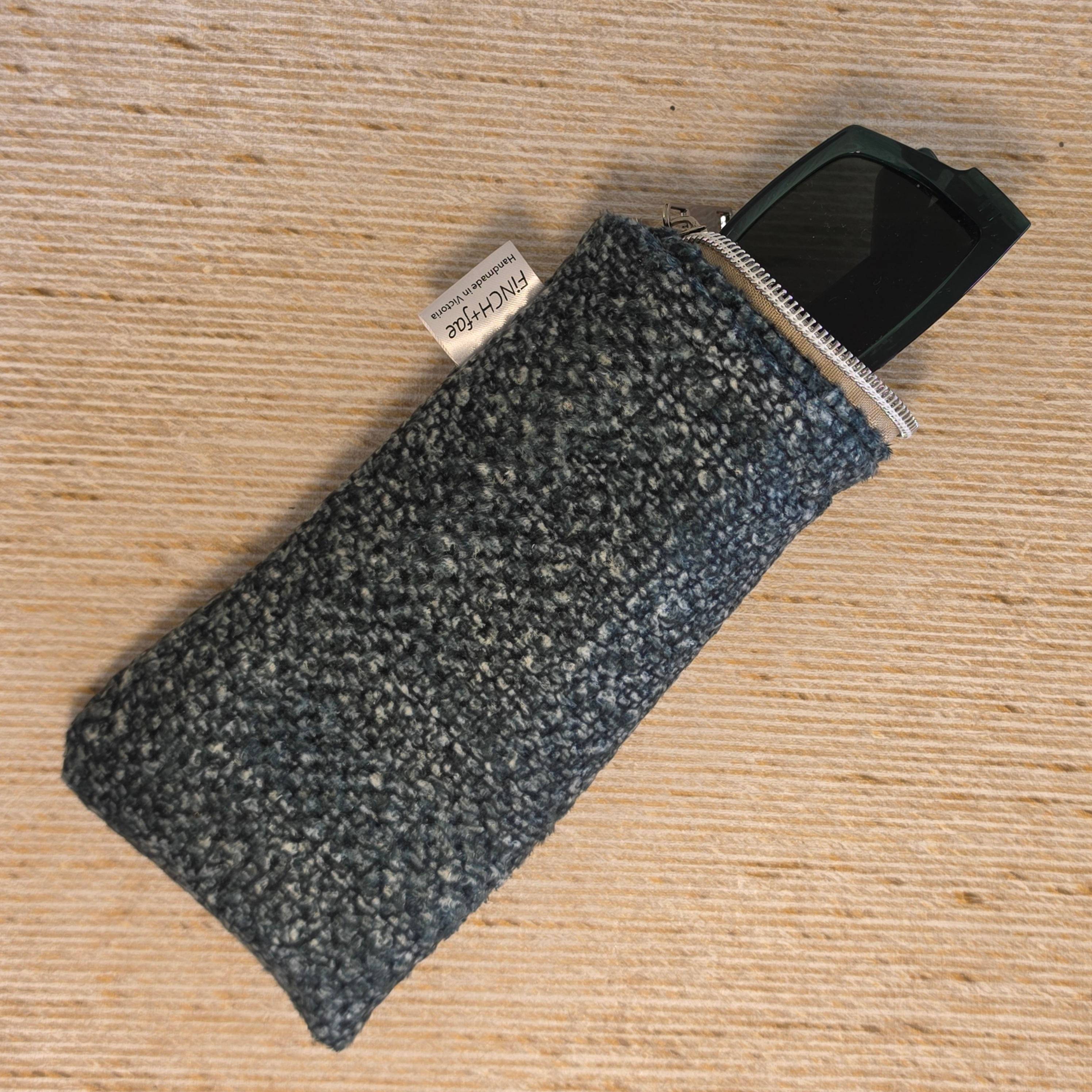 Softies glasses and sunglasses case, handmade and upcycled