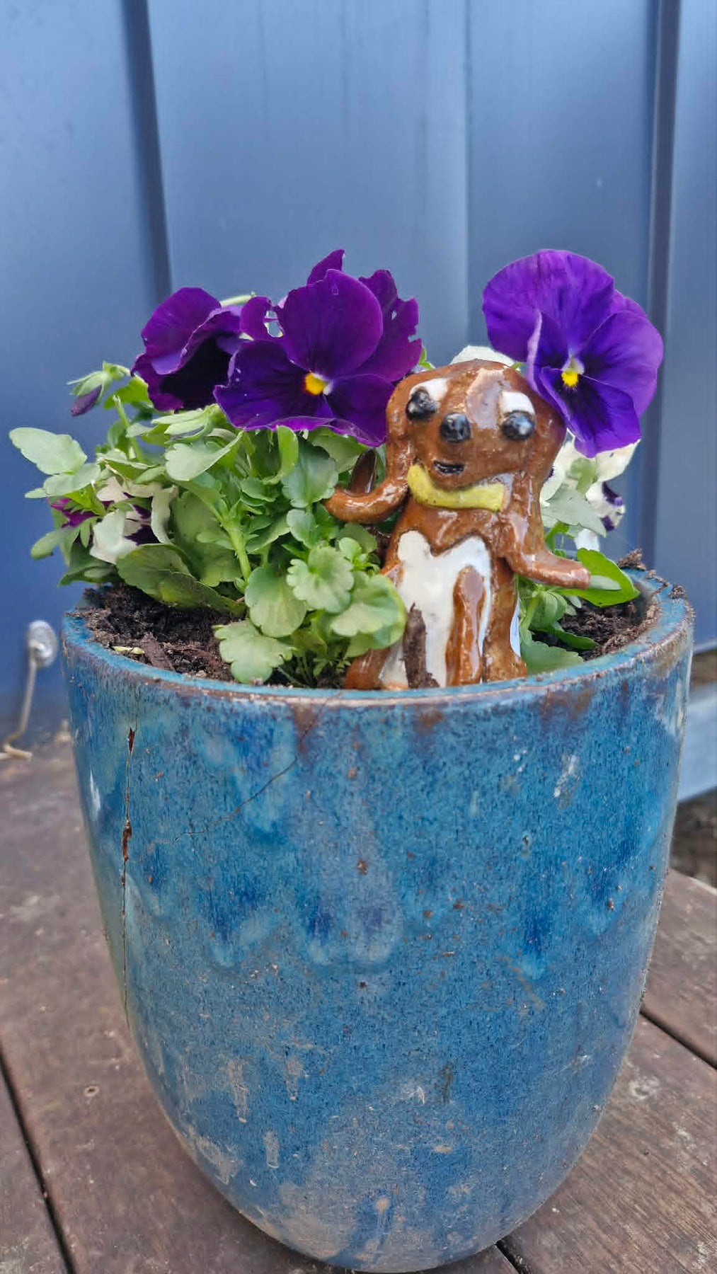 Small Dog - Yellow Collar  Sculpture