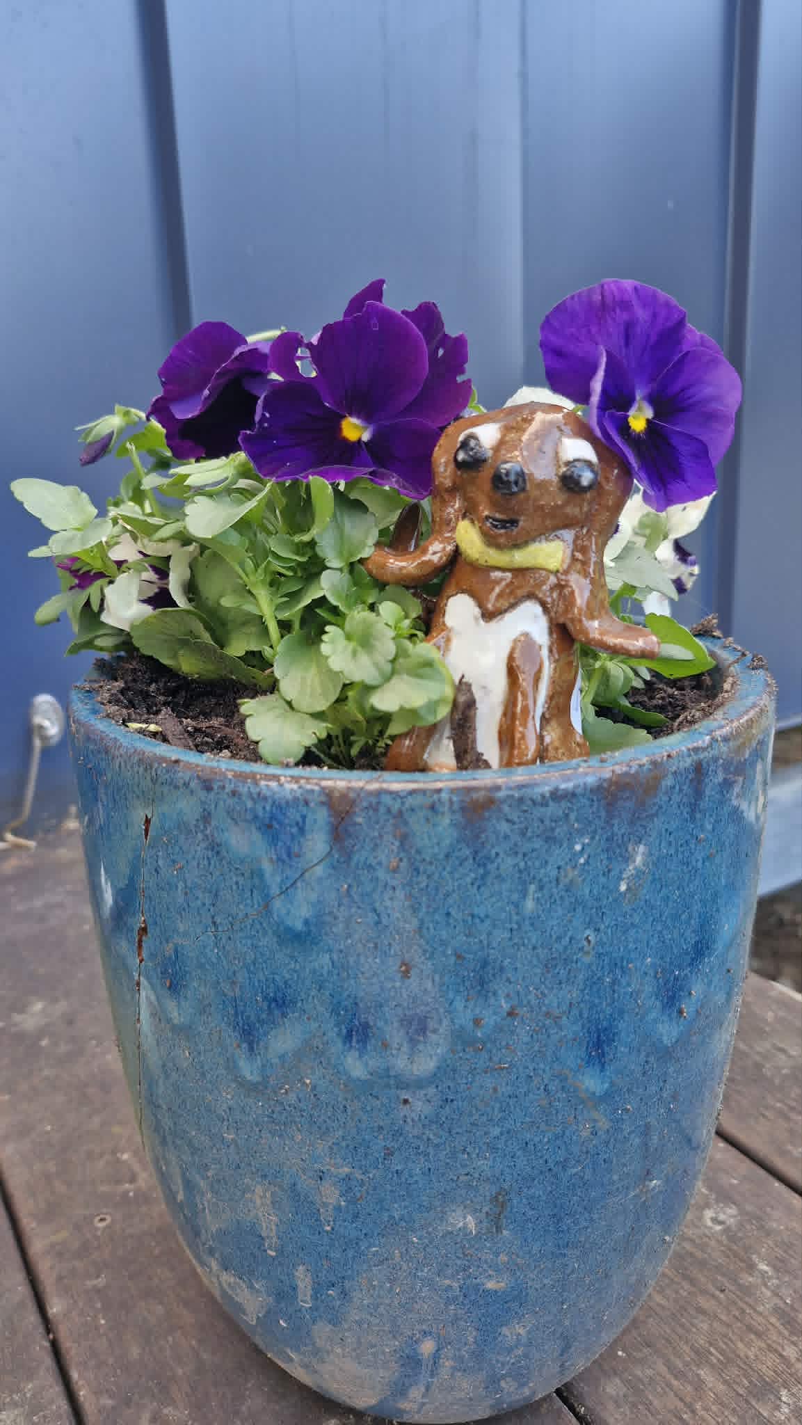 Small Dog - Yellow Collar  Sculpture