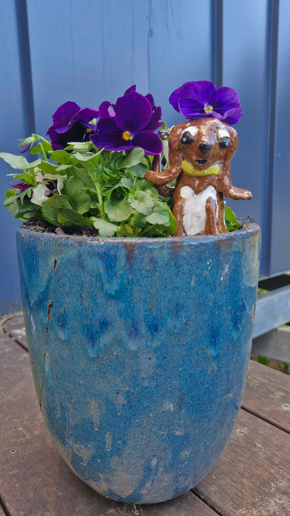 Small Dog - Yellow Collar  Sculpture