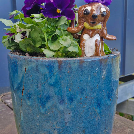 Small Dog - Yellow Collar  Sculpture