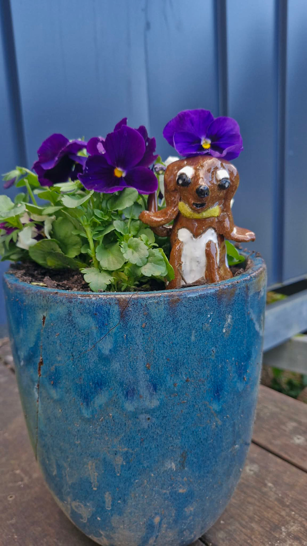 Small Dog - Yellow Collar  Sculpture
