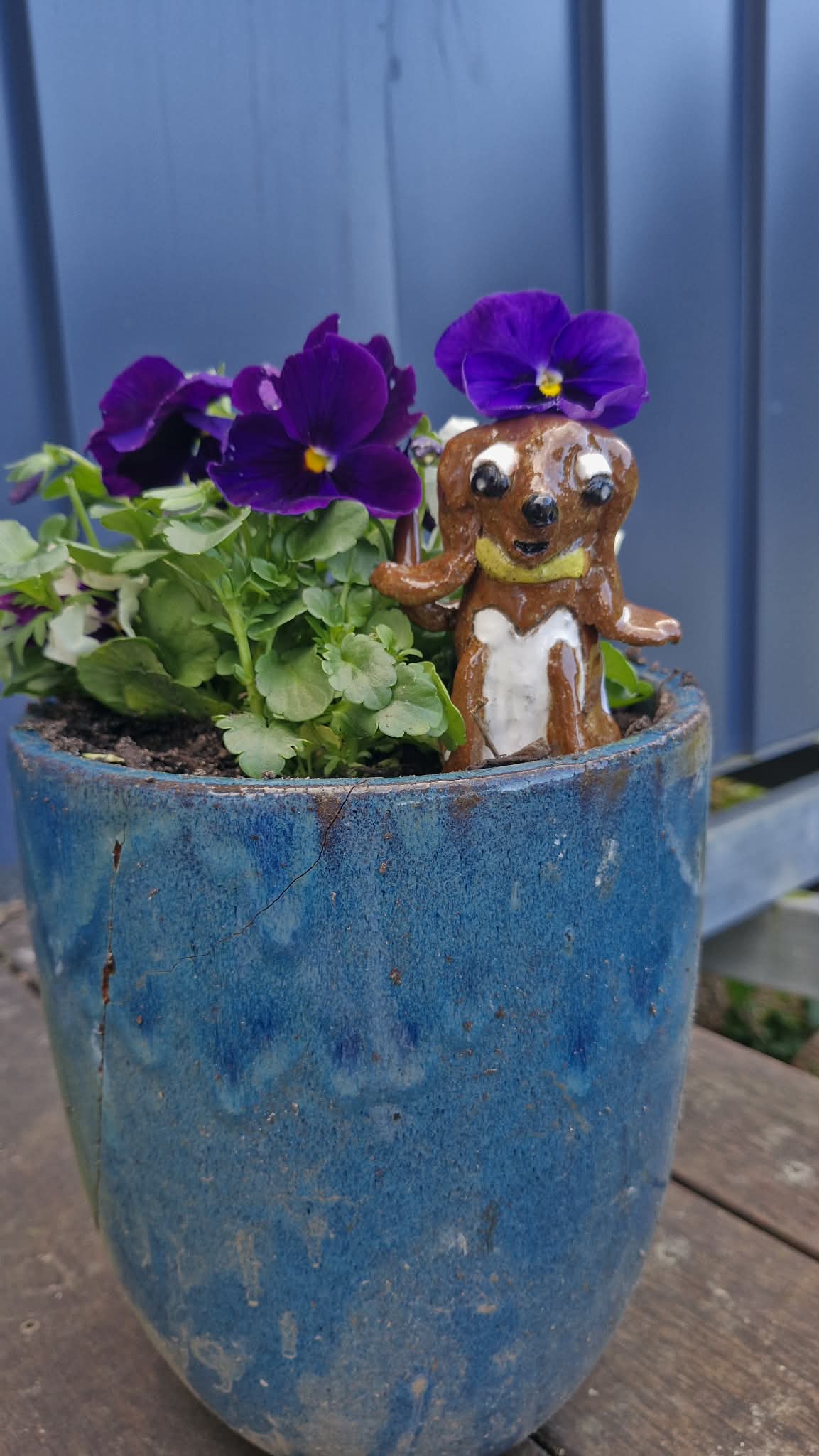 Small Dog - Yellow Collar  Sculpture