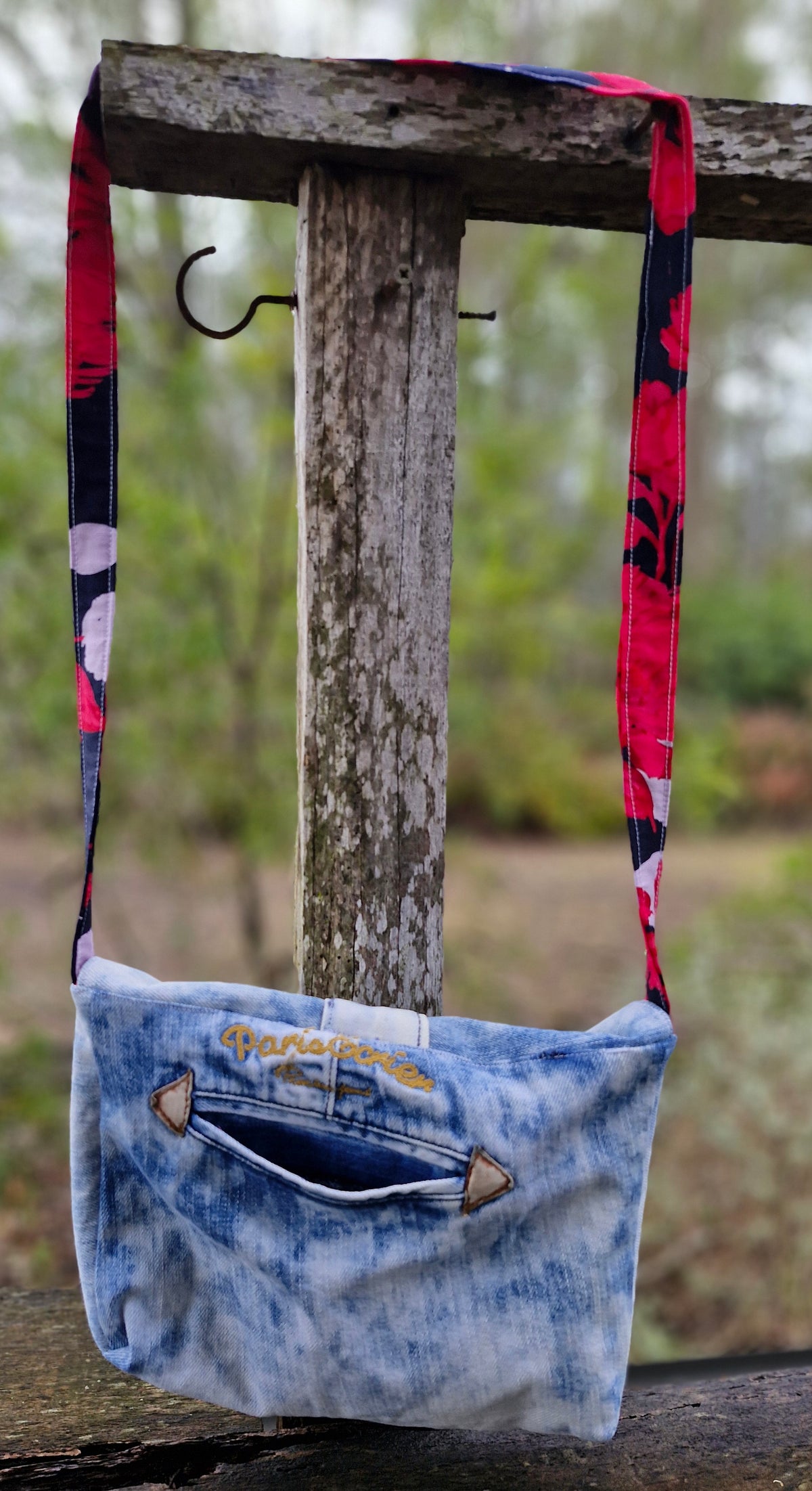 Upcycled Crossbody Bag / Eco Friendly One of a kind
