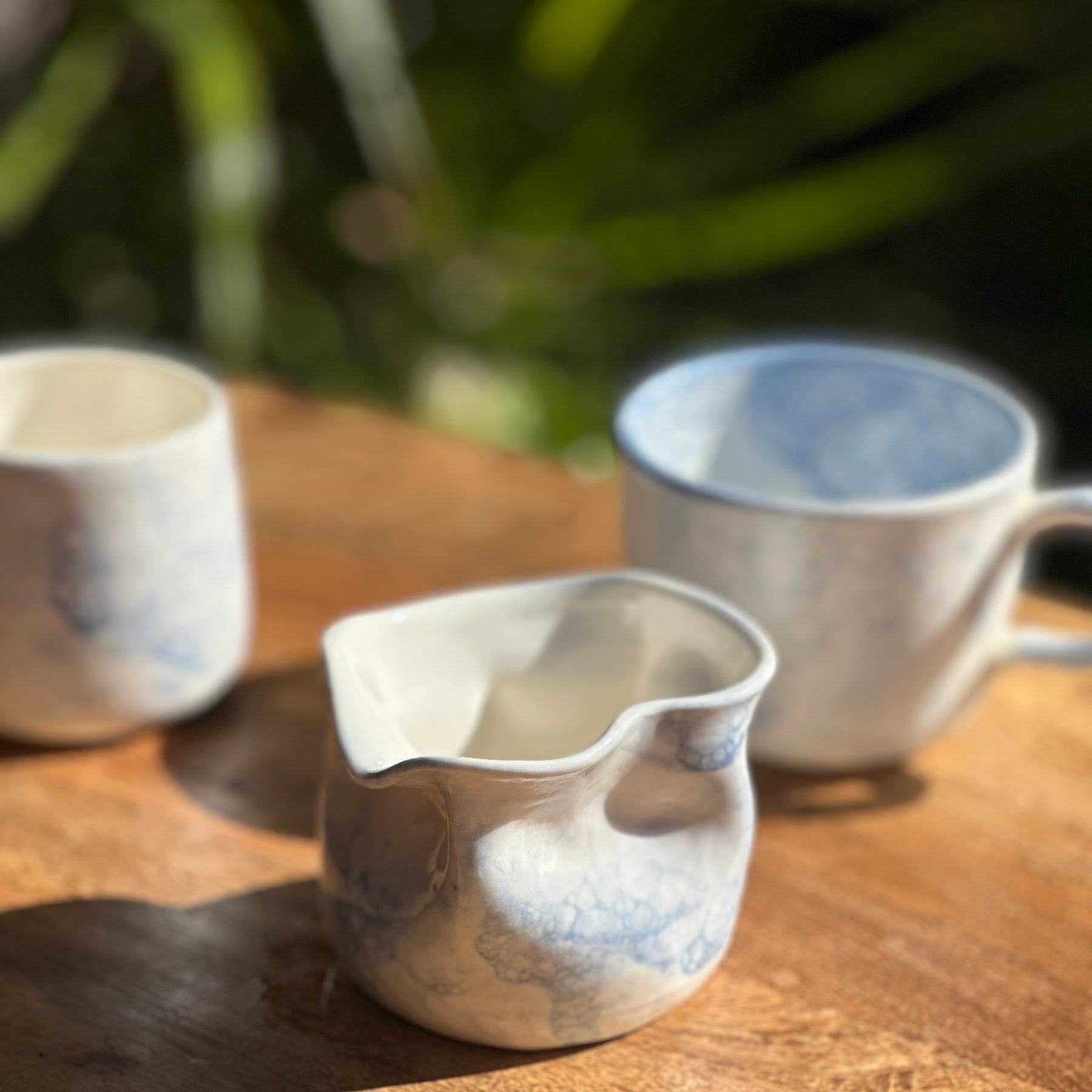 Tea Set for One | Handmade Porcelain Ceramics | Bubbles