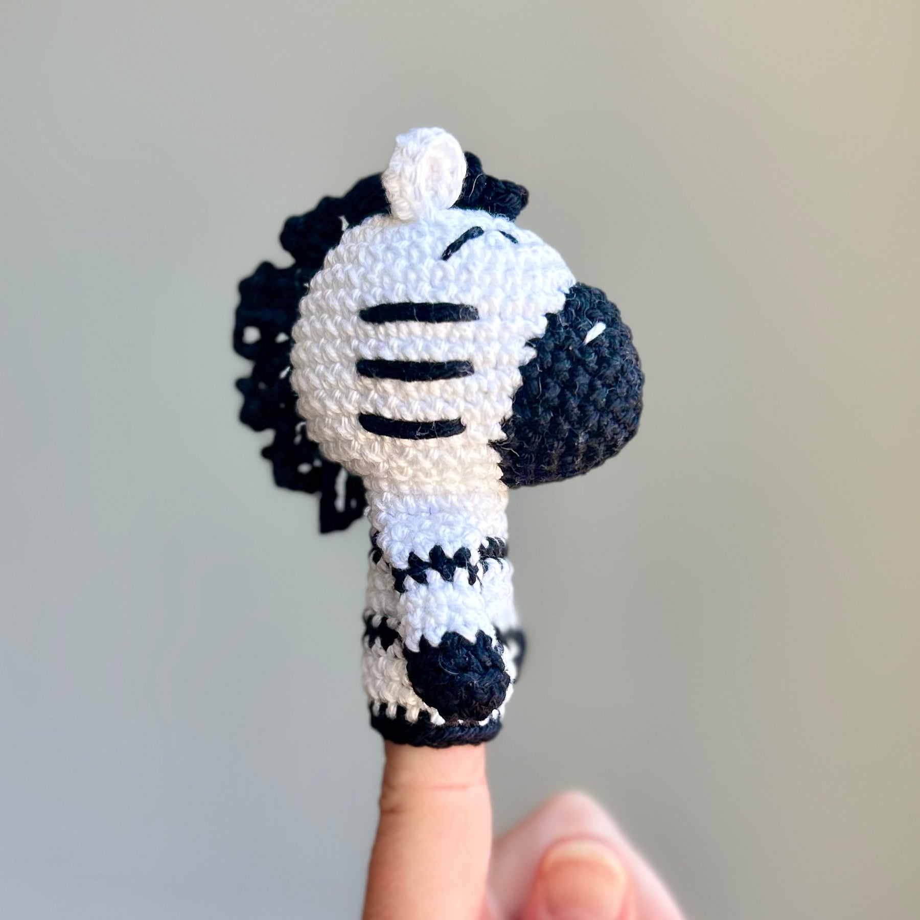 Crochet Safari Animal Finger Puppet Set | Made to Order