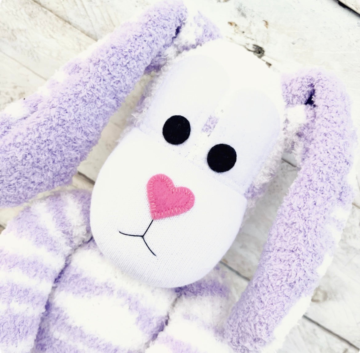 Bessie the Sock Bunny - READY TO SHIP soft toy