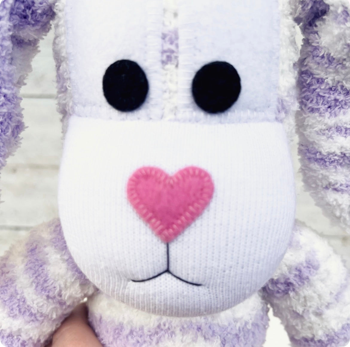 Bessie the Sock Bunny - READY TO SHIP soft toy
