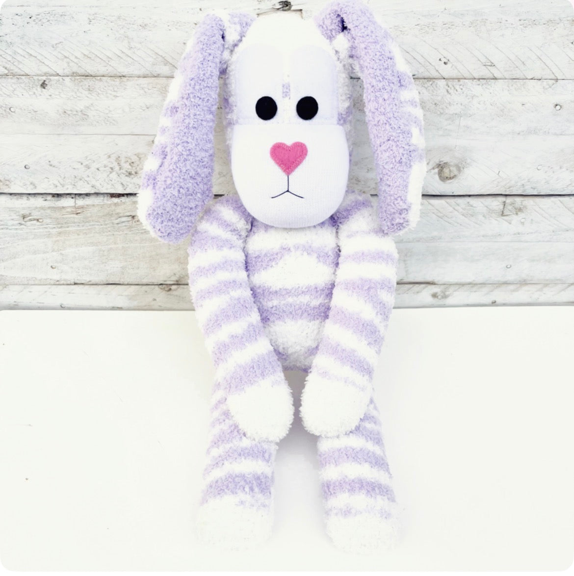 Bessie the Sock Bunny - READY TO SHIP soft toy