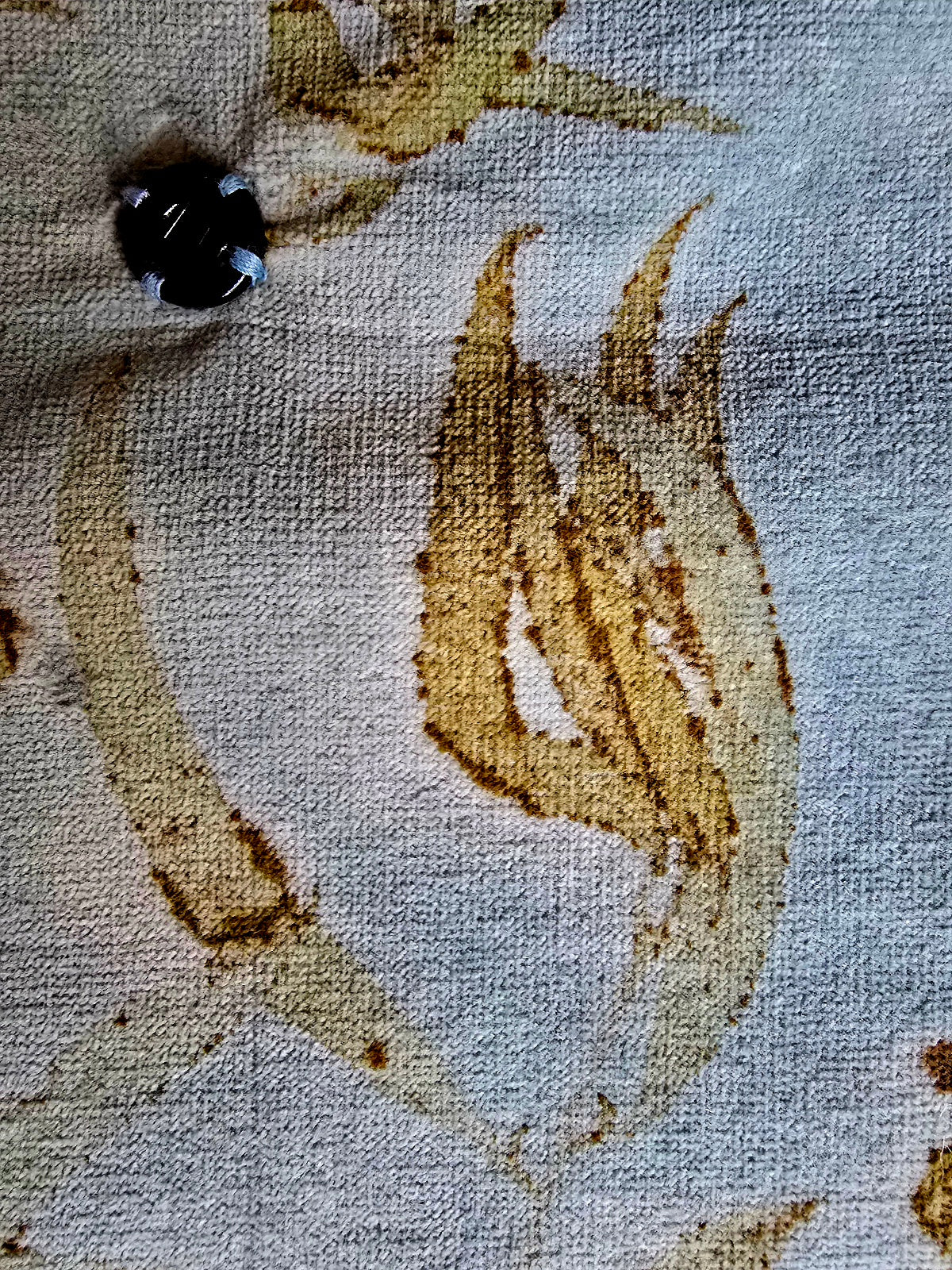Eco-Printed Velvet Pouch