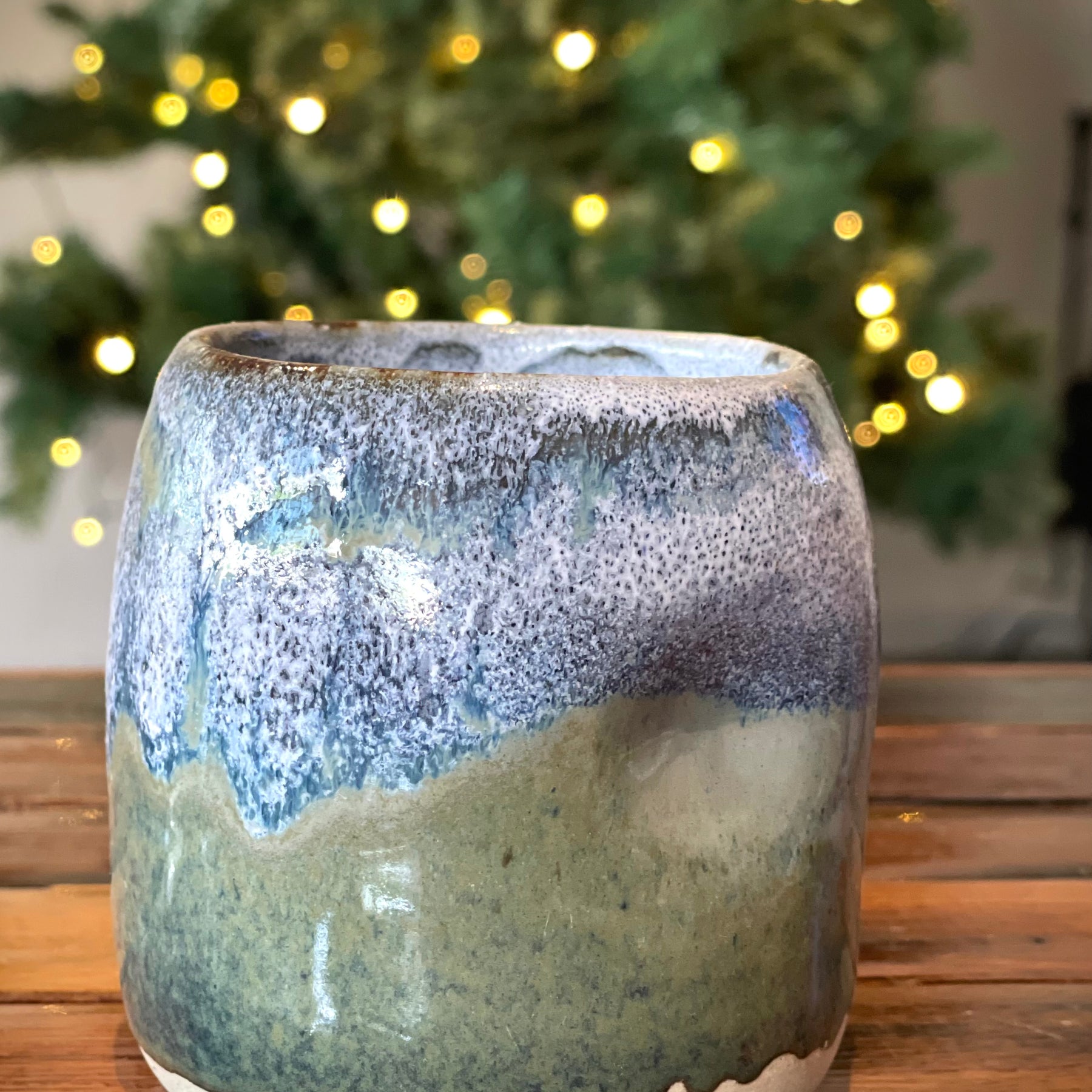 Handmade Ceramic Cup - Ocean Mist Glaze