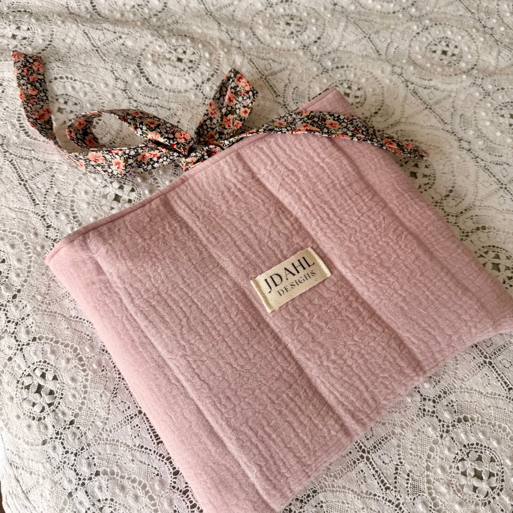 Handmade Book Sleeve - Pink