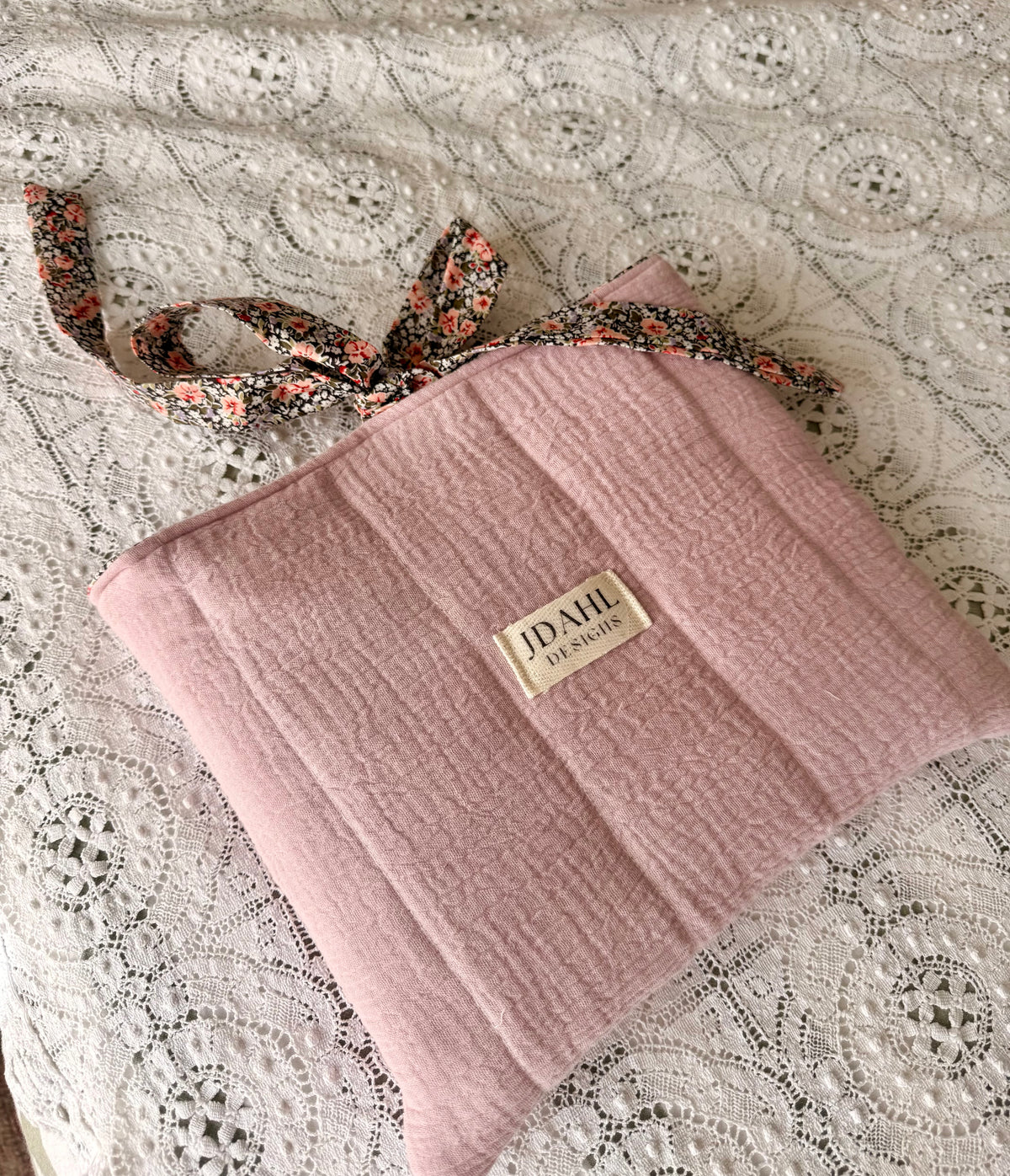 Handmade Book Sleeve - Pink