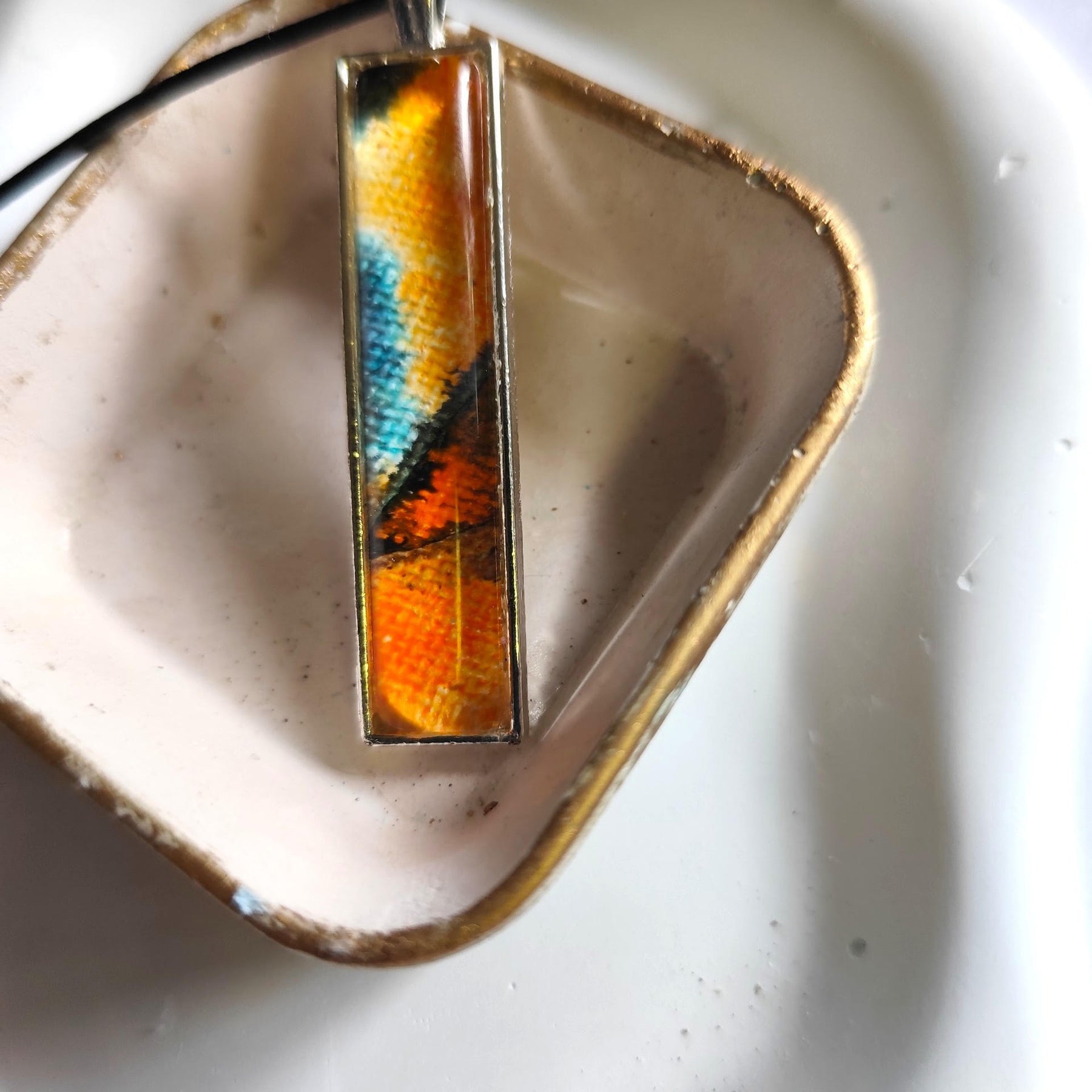 Landscape Pendant Necklace, Wearable Original Painting