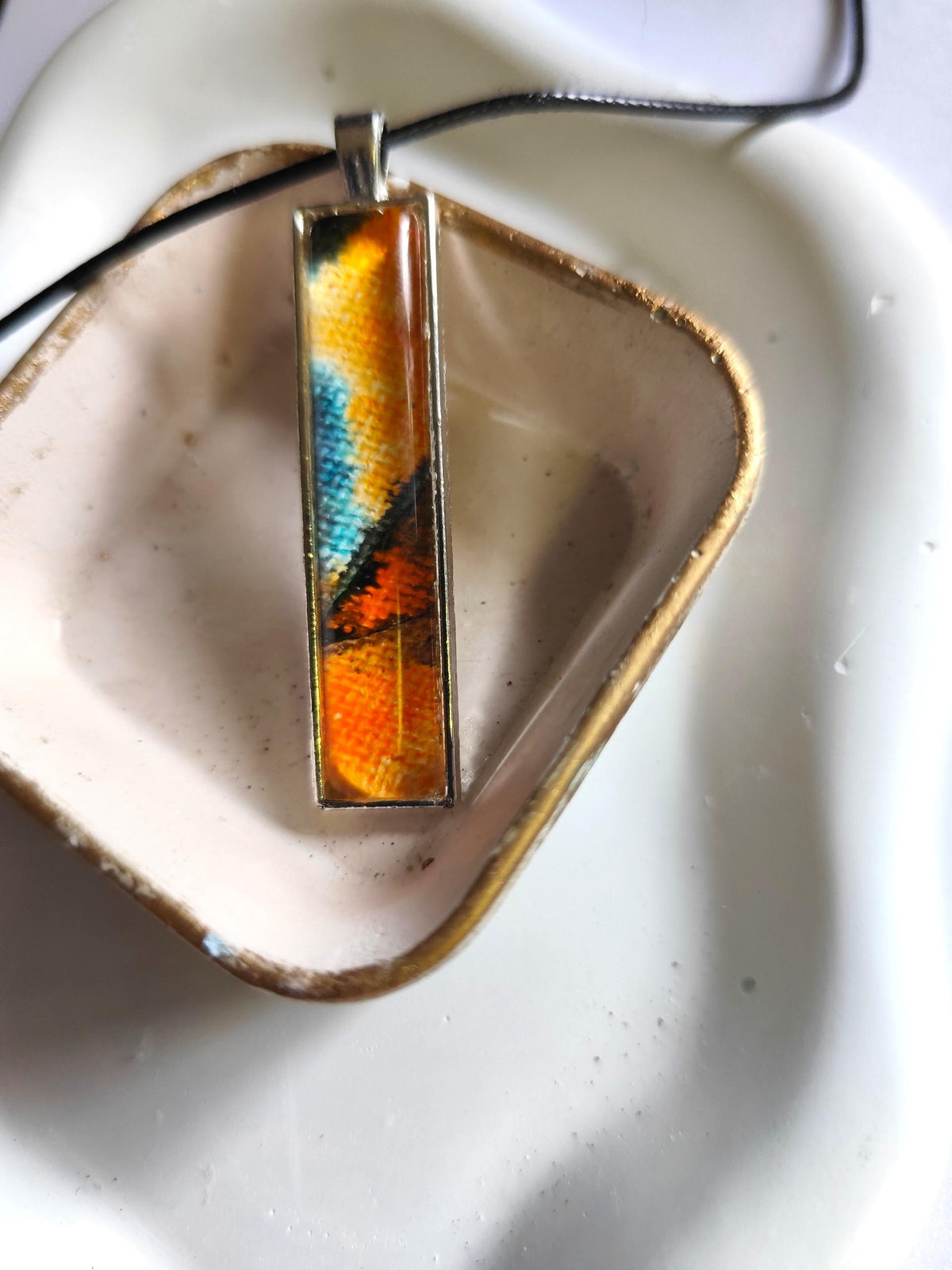 Landscape Pendant Necklace, Wearable Original Painting