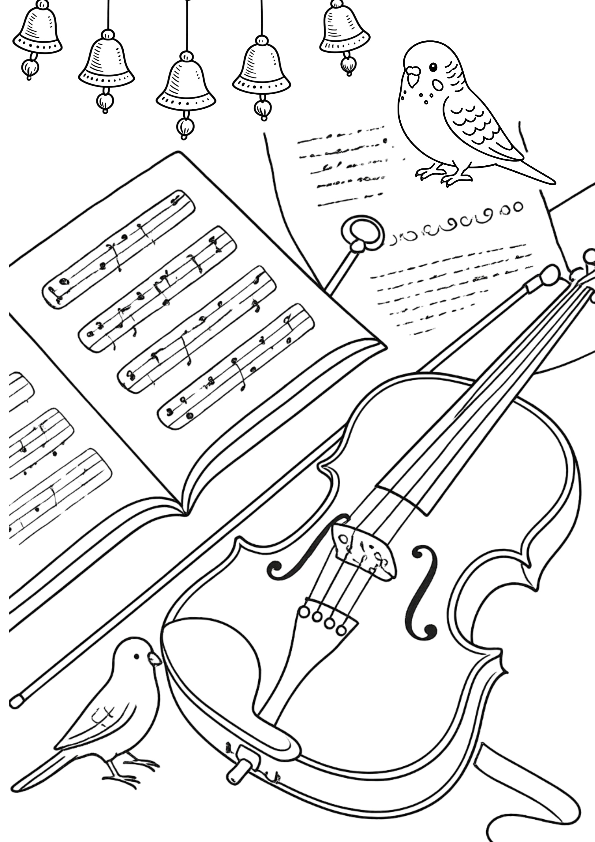 A4 Fine Art Colouring Sheet Pack | 5 Bird Designs