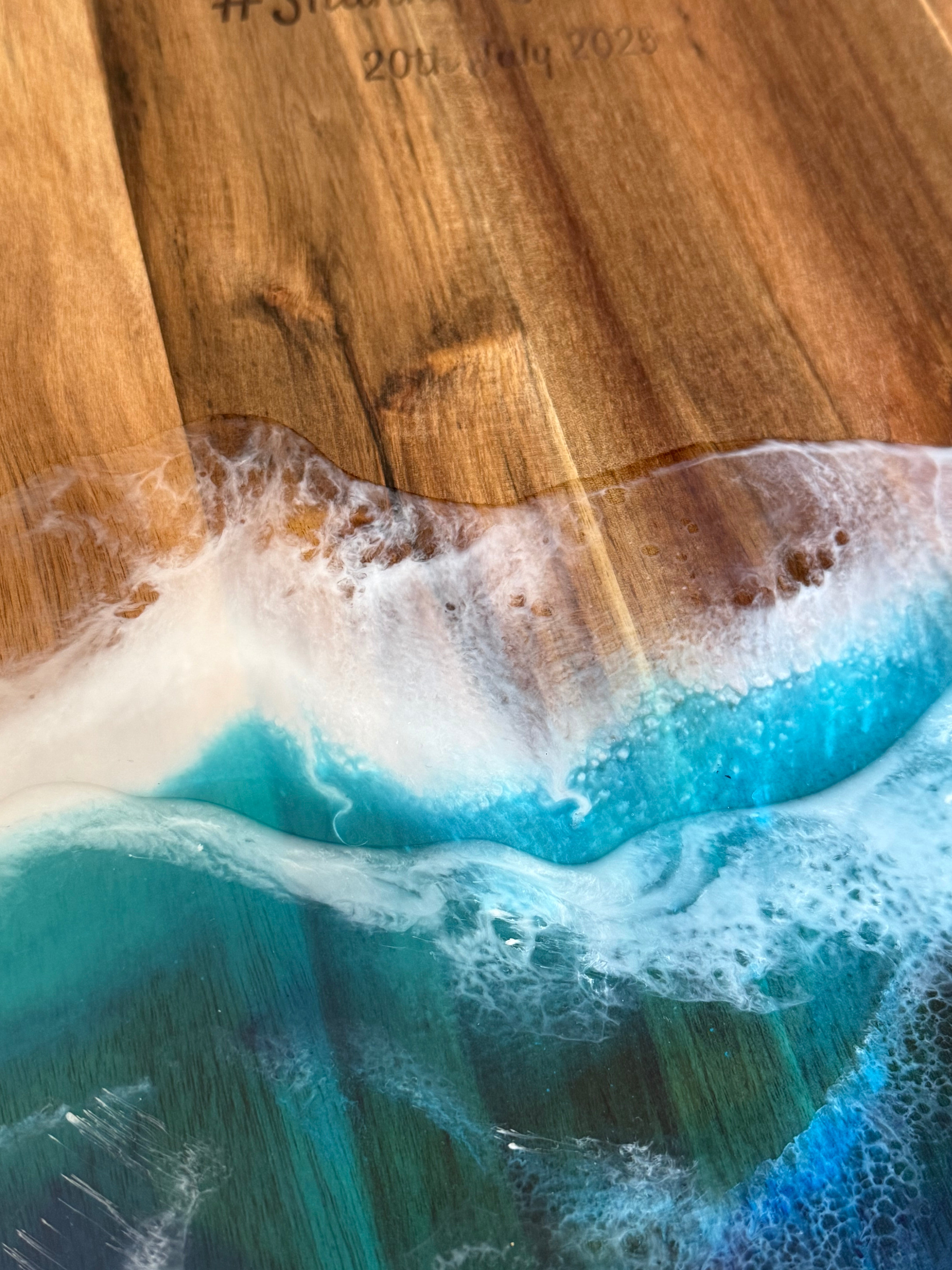 Ocean waves | lazy Susan | home decor | Mother’s Day gift | engraved | gift ideas