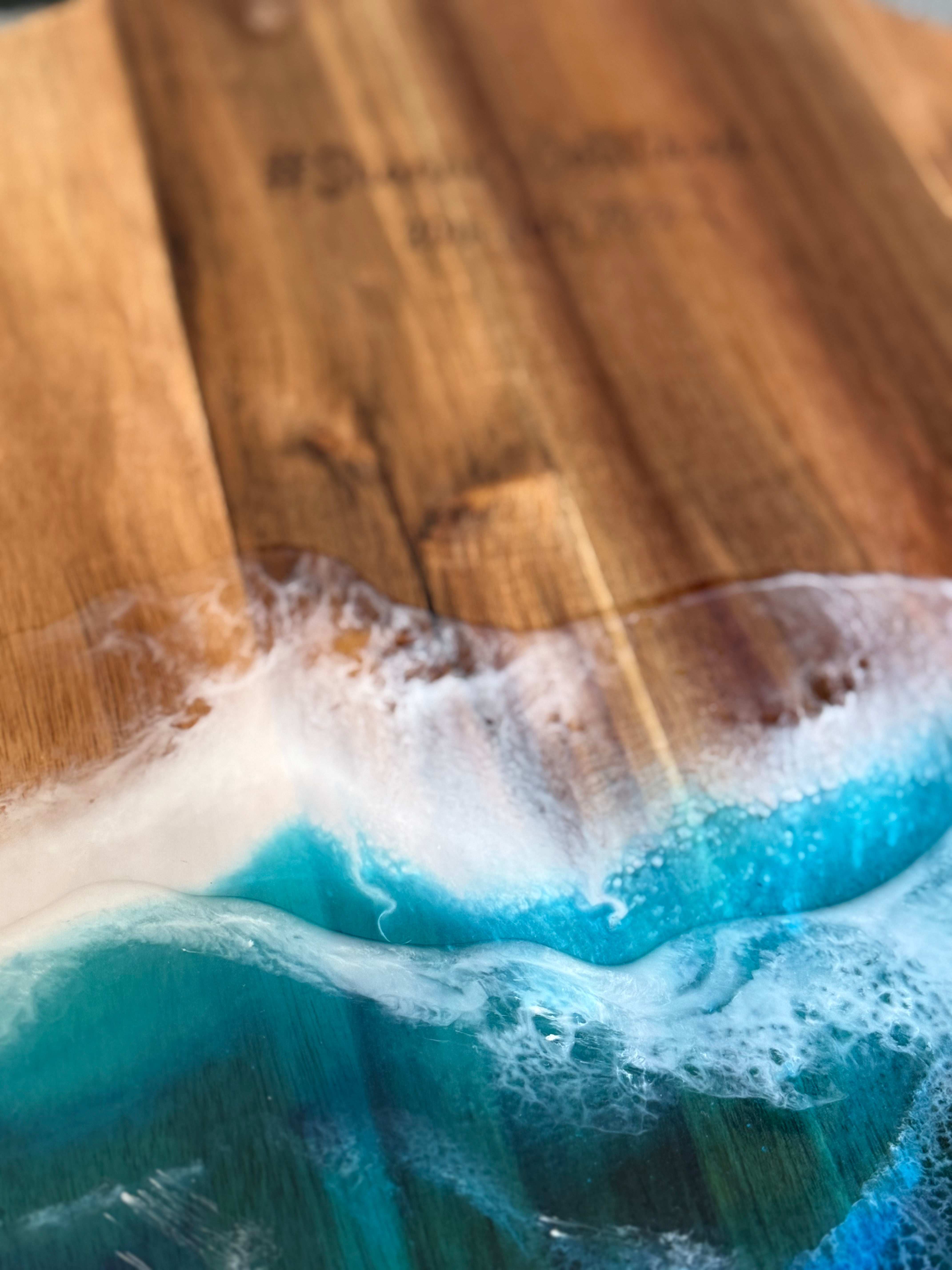 Ocean waves | lazy Susan | home decor | Mother’s Day gift | engraved | gift ideas