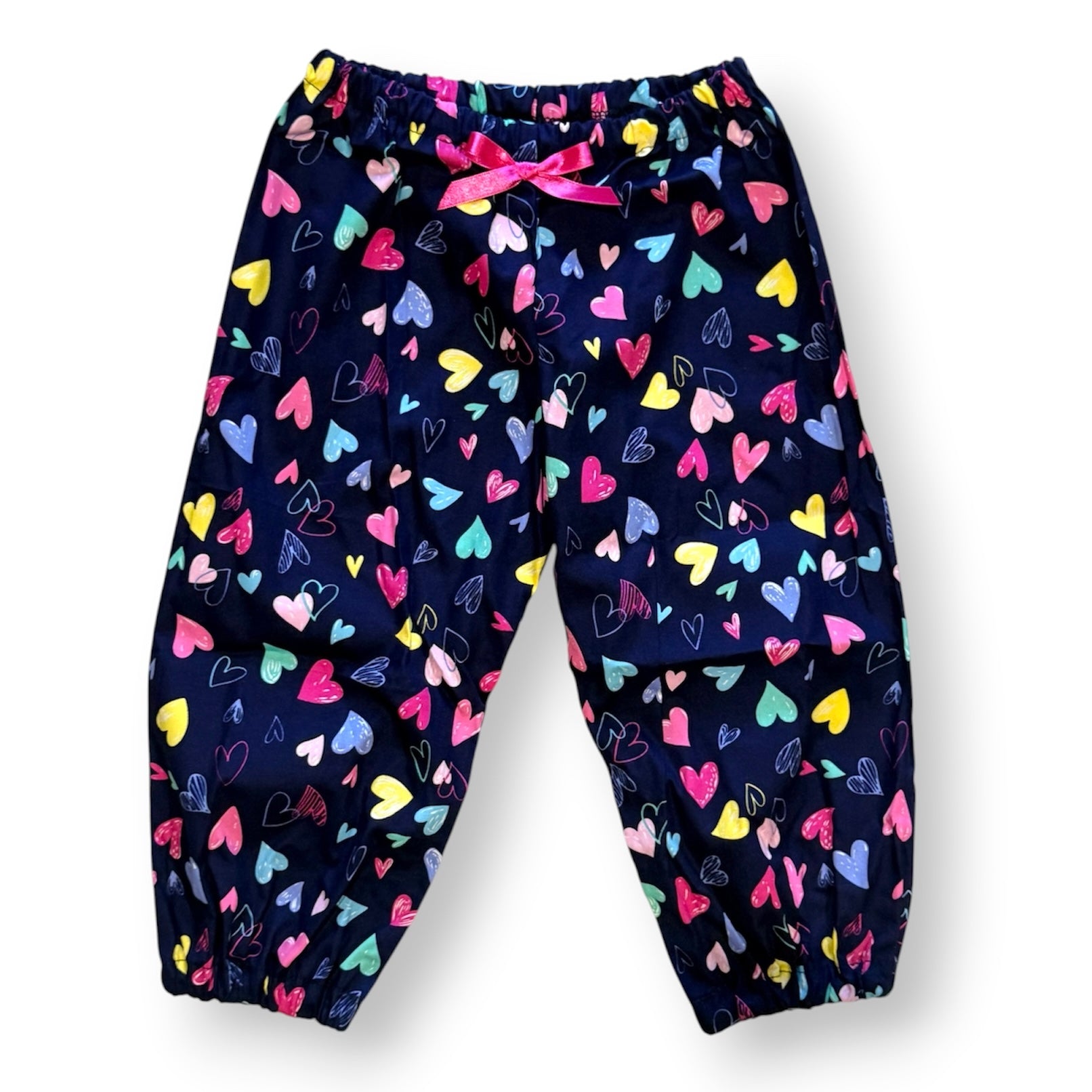 Girls Printed Cotton Harem Pull on Pants