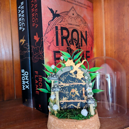 Empyrean Dragon Fairy Door – Hand Sculpted in Glass Dome