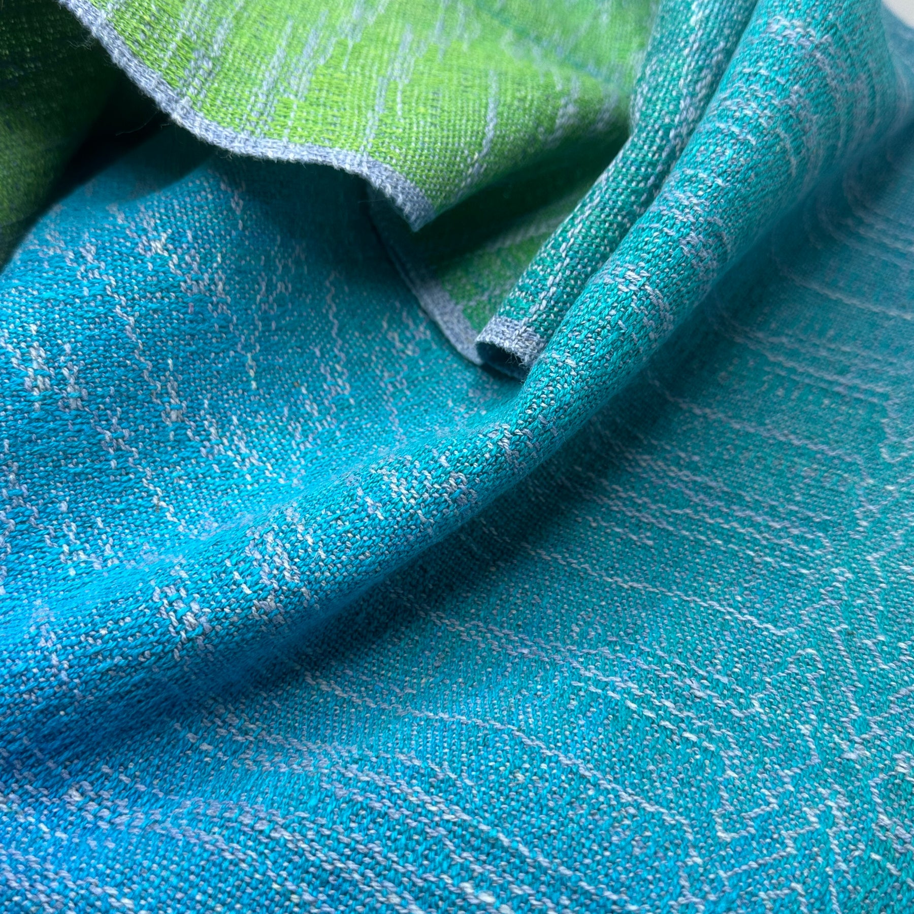 Hand-Dyed and Handwoven Linen/Cotton Tea Towels (Lilac Weft)