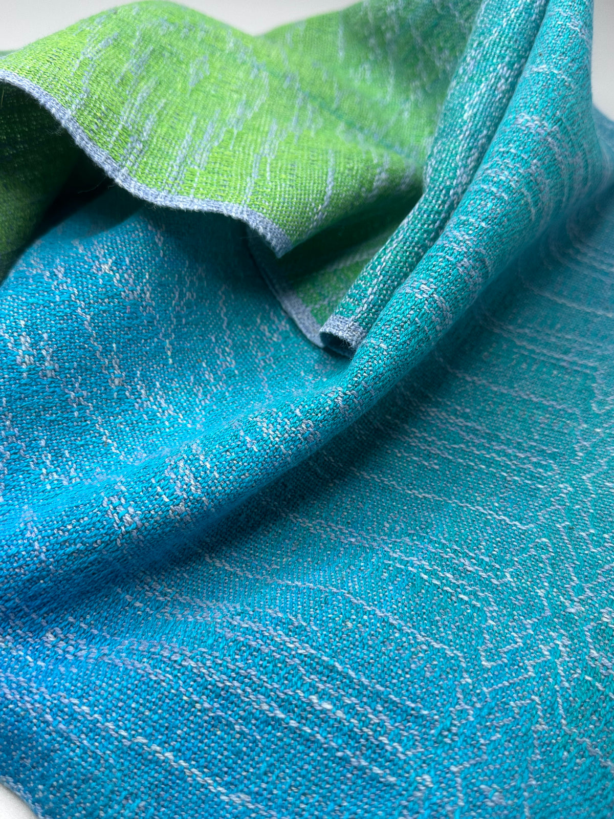 Hand-Dyed and Handwoven Linen/Cotton Tea Towels (Lilac Weft)