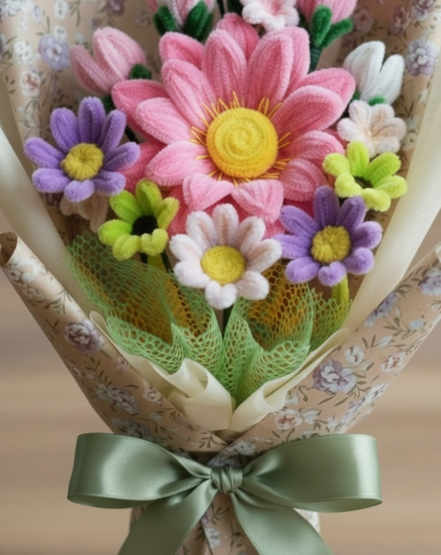 Twisted Bloom Bouquet – Everlasting Handmade Gift 🌸