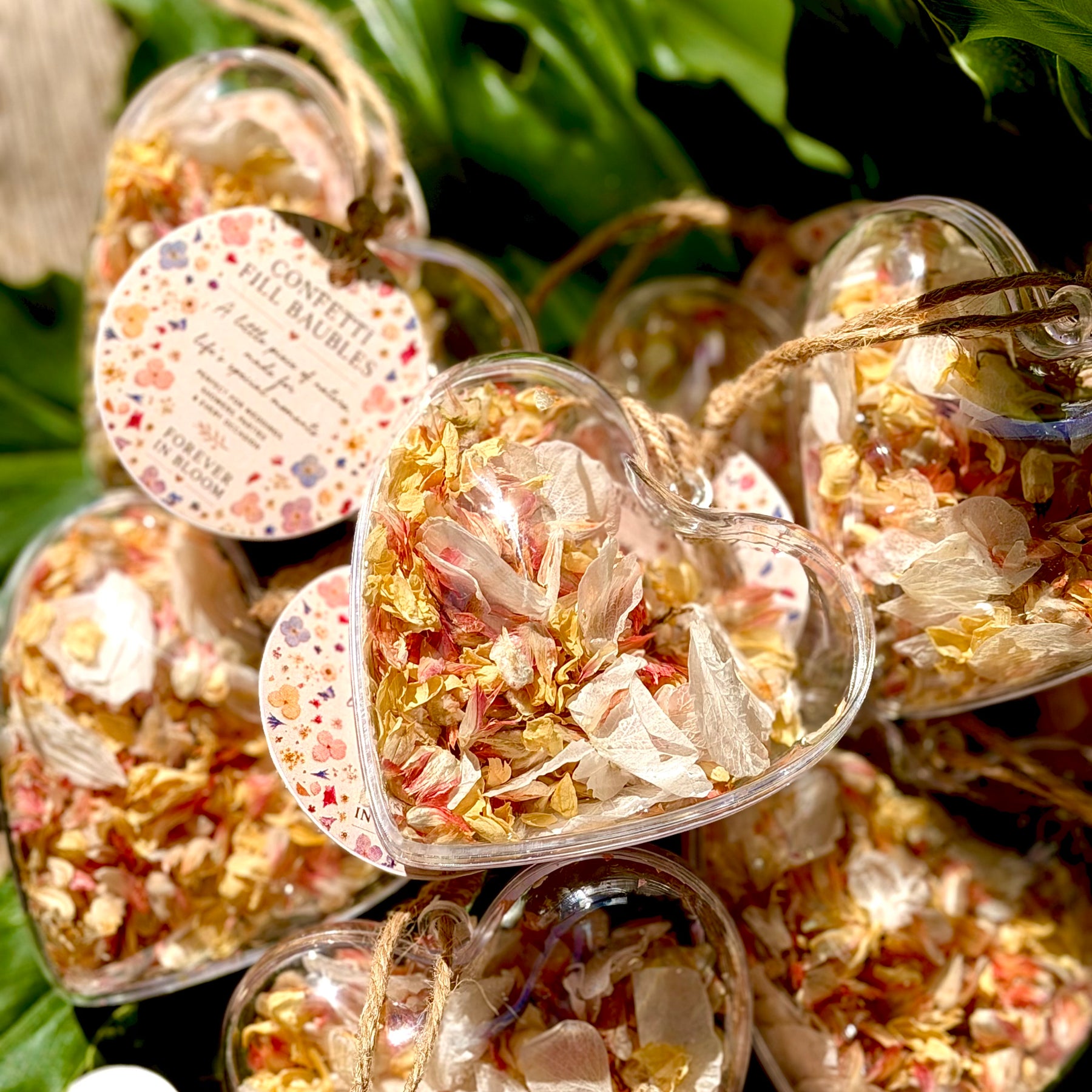 Wildflower Romance Dried Flower Bauble | Real Flower Christmas Ornament | Botanical Confetti Bauble | Handmade Floral Keepsake | 8cm