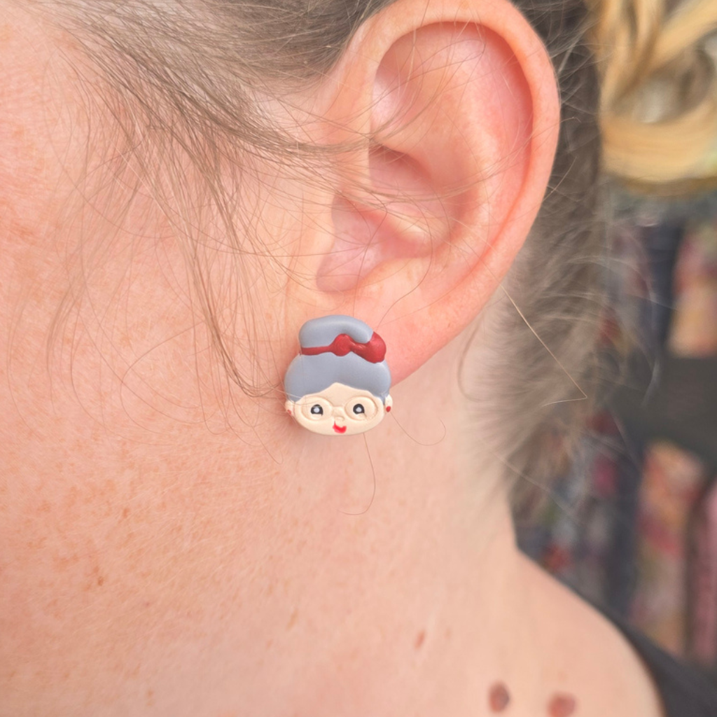 Mr & Mrs Claus Stud earrings