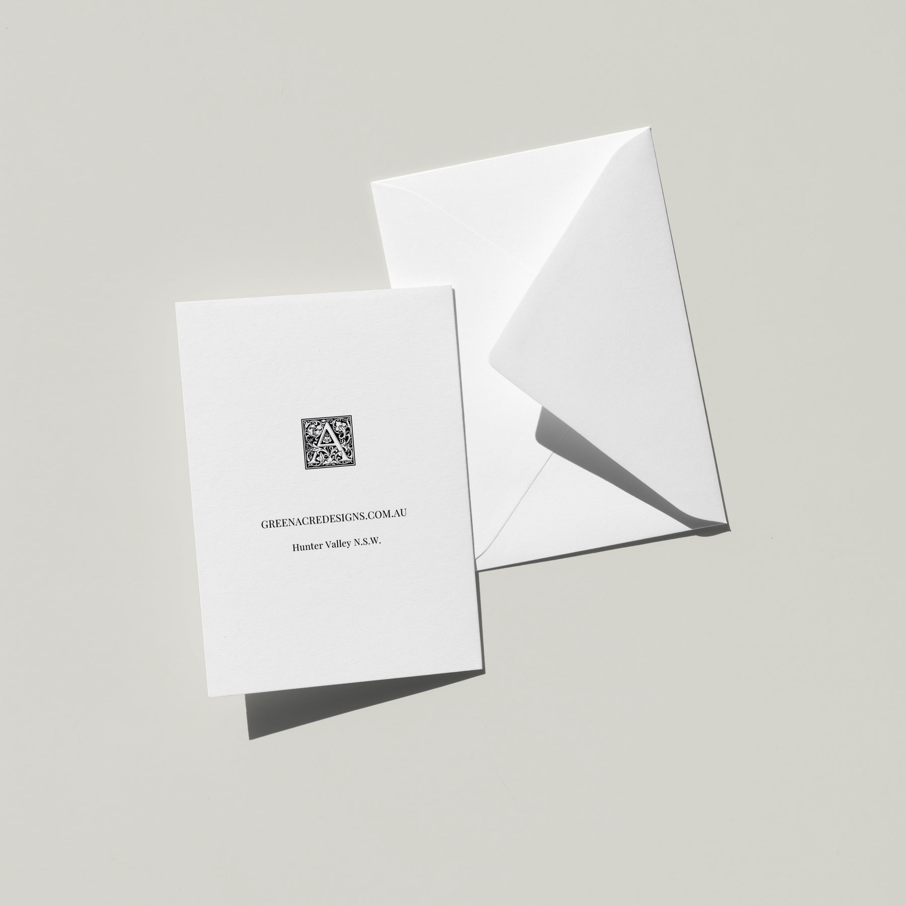 'Dawn' Floral Arts and Crafts Inspired Blank Greeting Card