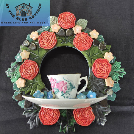 Ceramic Mosaic Garden Wreath