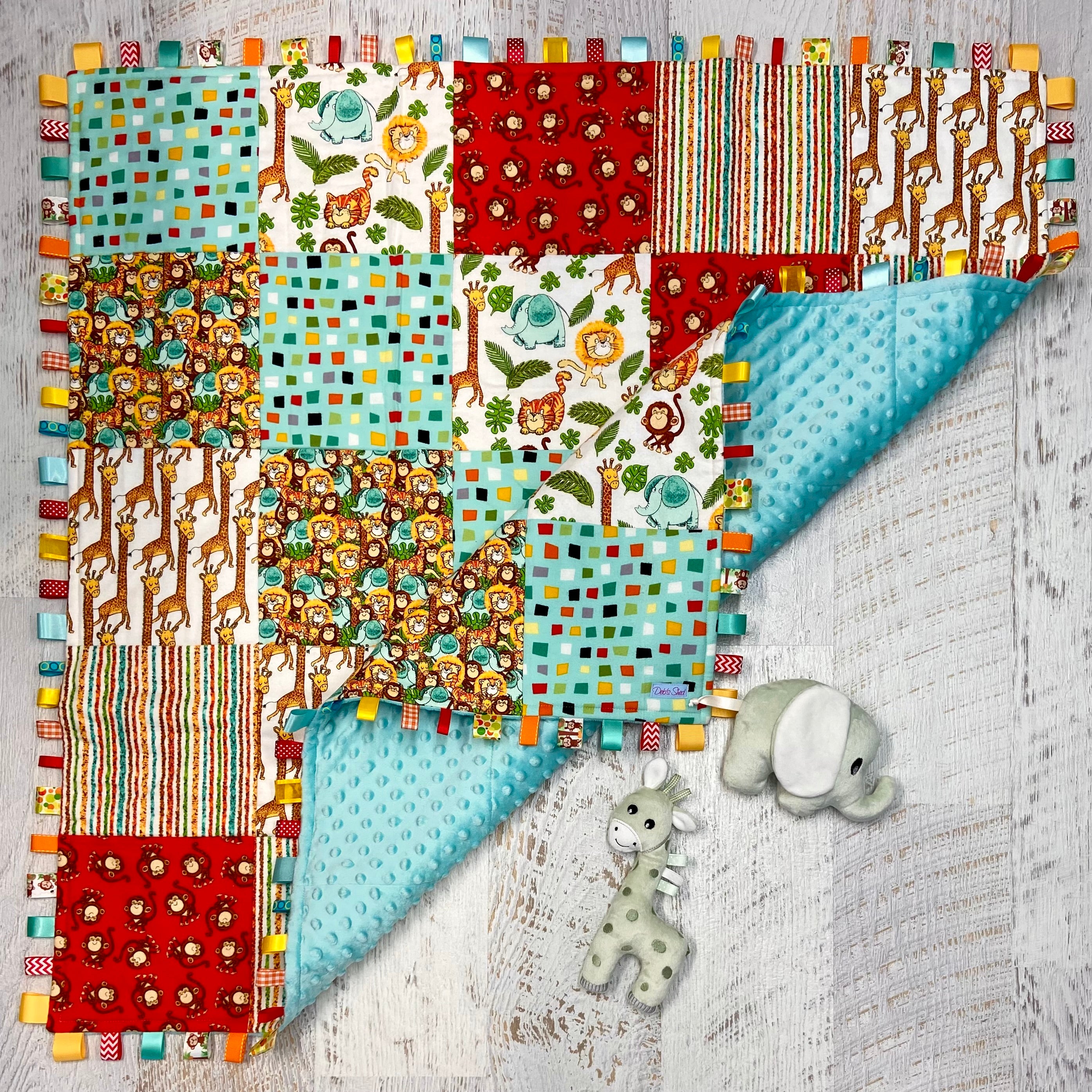 Tag-a-long Quilt/Play Mat - Jungle Animals