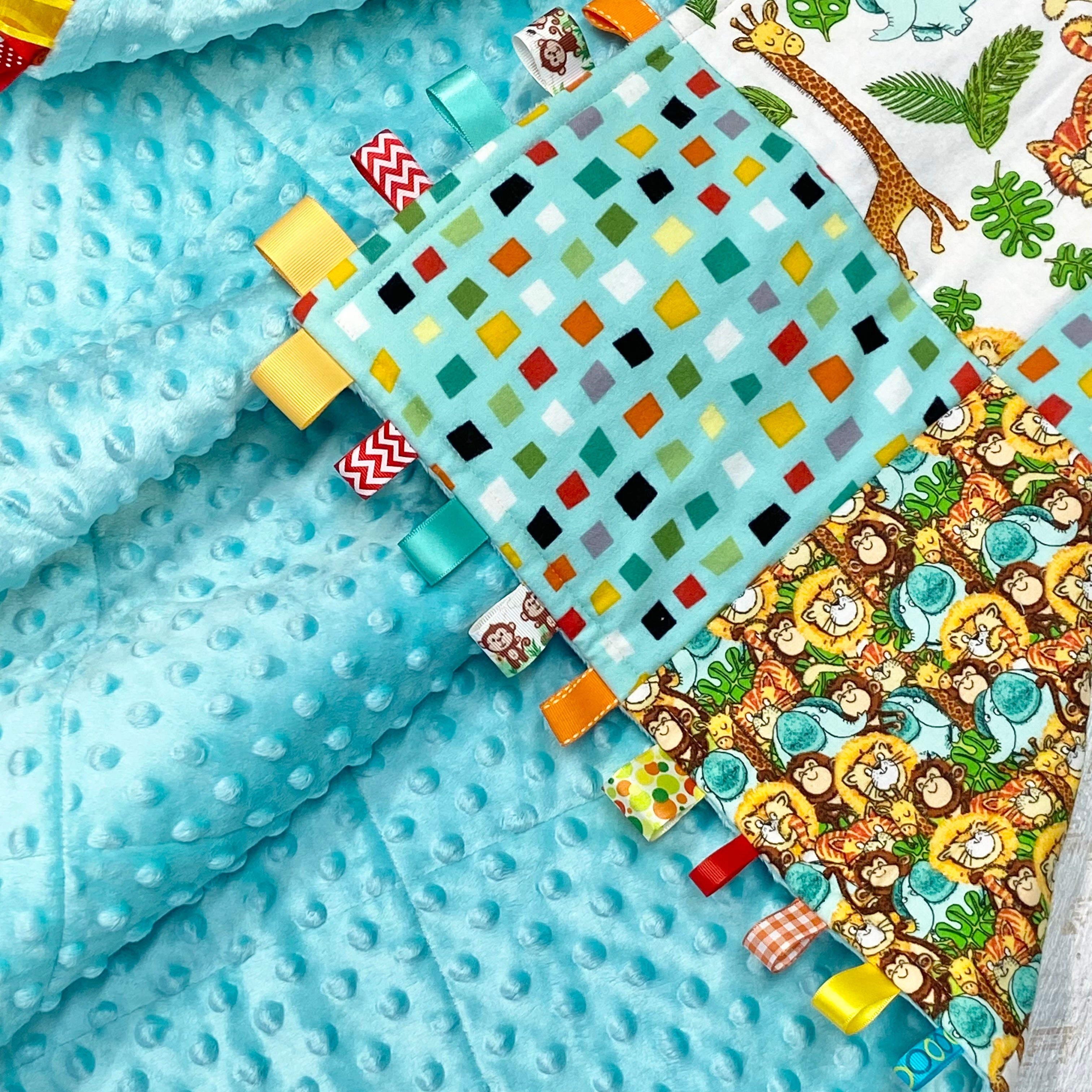 Tag-a-long Quilt/Play Mat - Jungle Animals