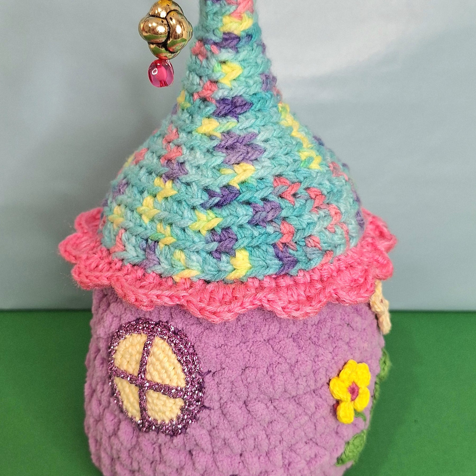 Enchanted Crochet Fairy House Play Set with Two Fairies
