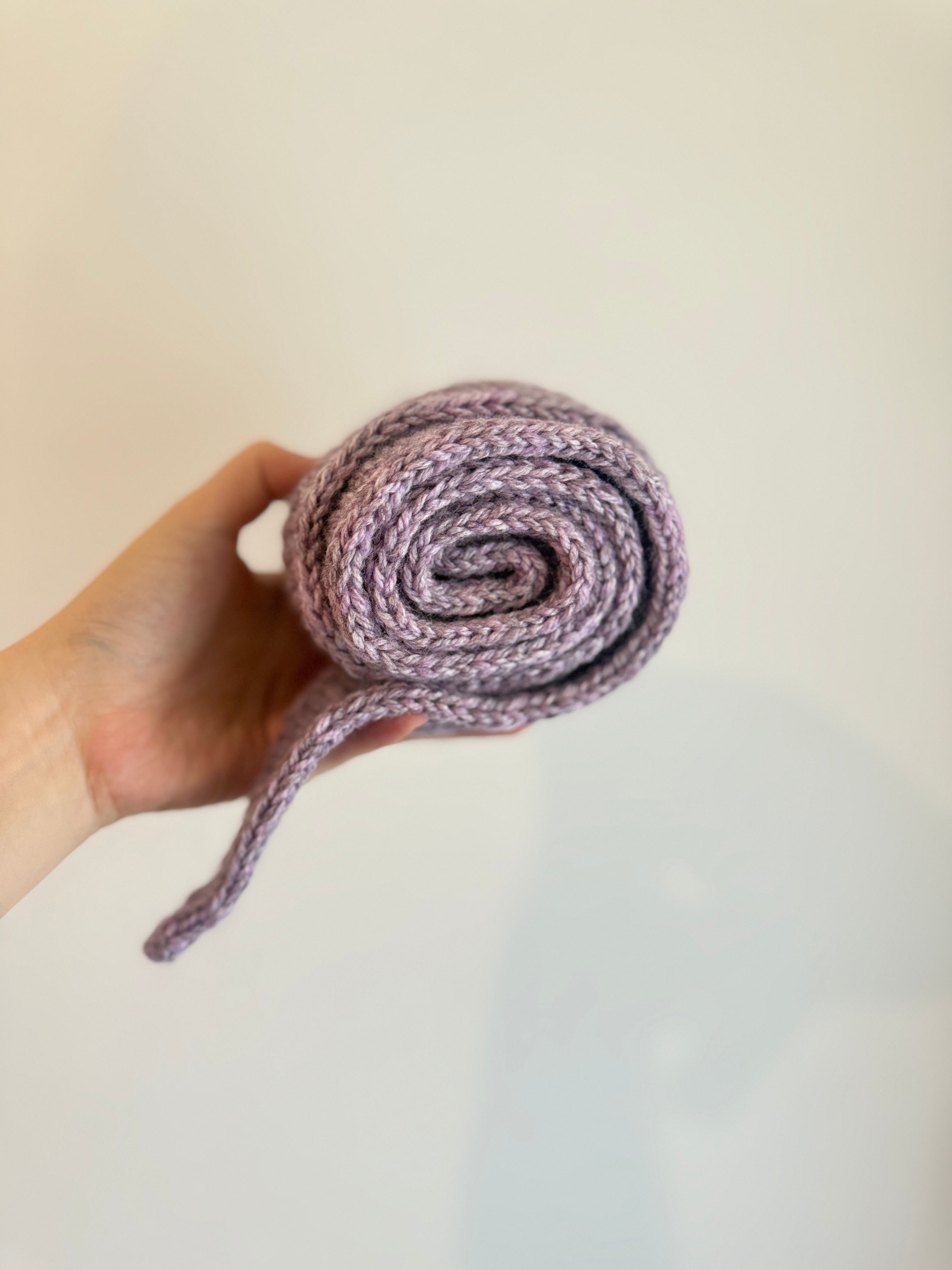 Knitted sophie scarf in lavender