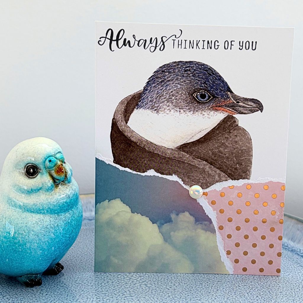 Little penguin "Always thinking of you" card