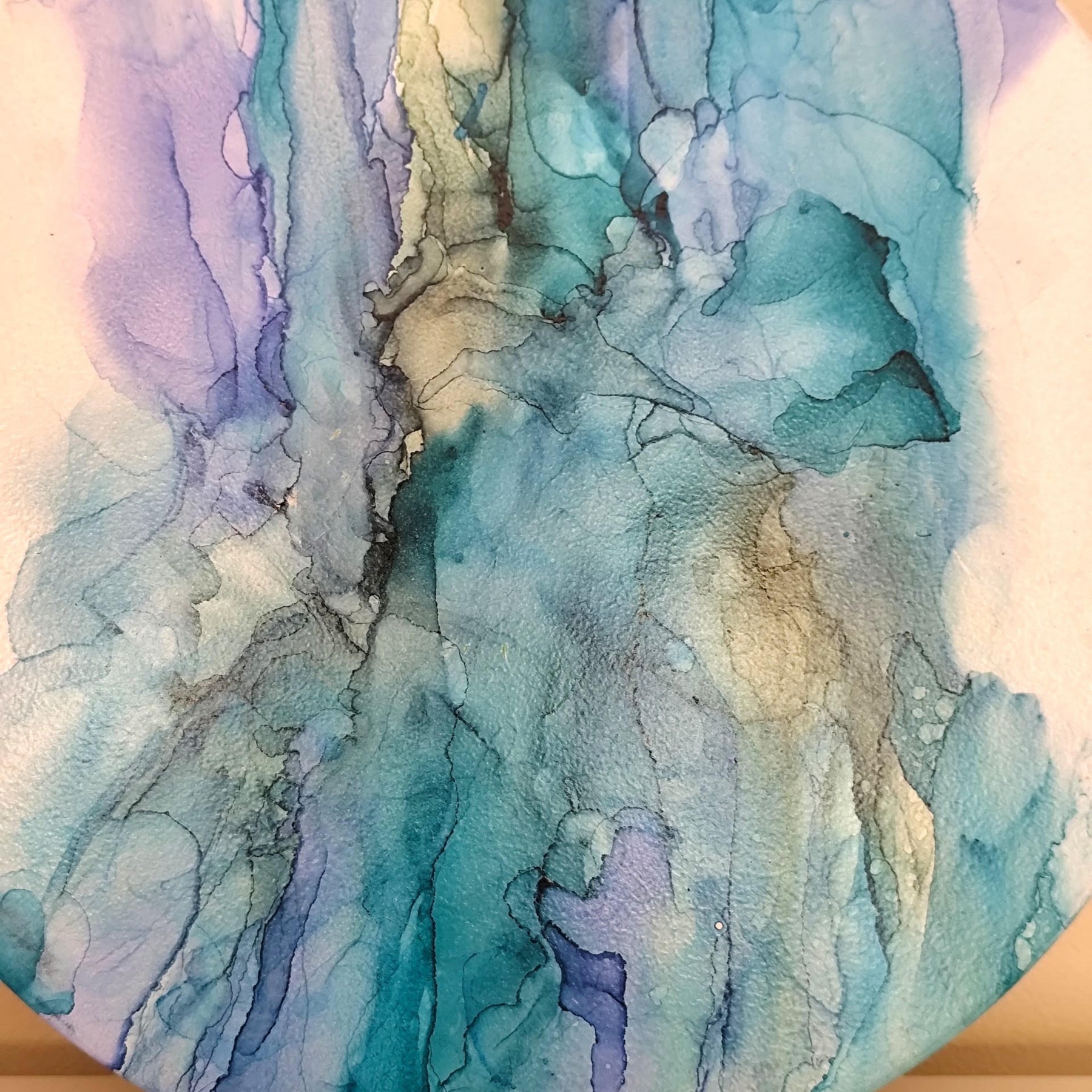 Blue & White Abstract Painting – Wall Art
