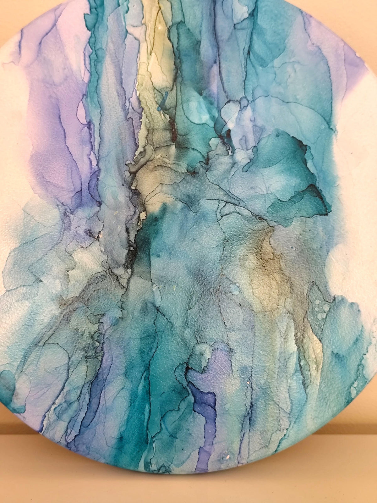 Blue & White Abstract Painting – Wall Art