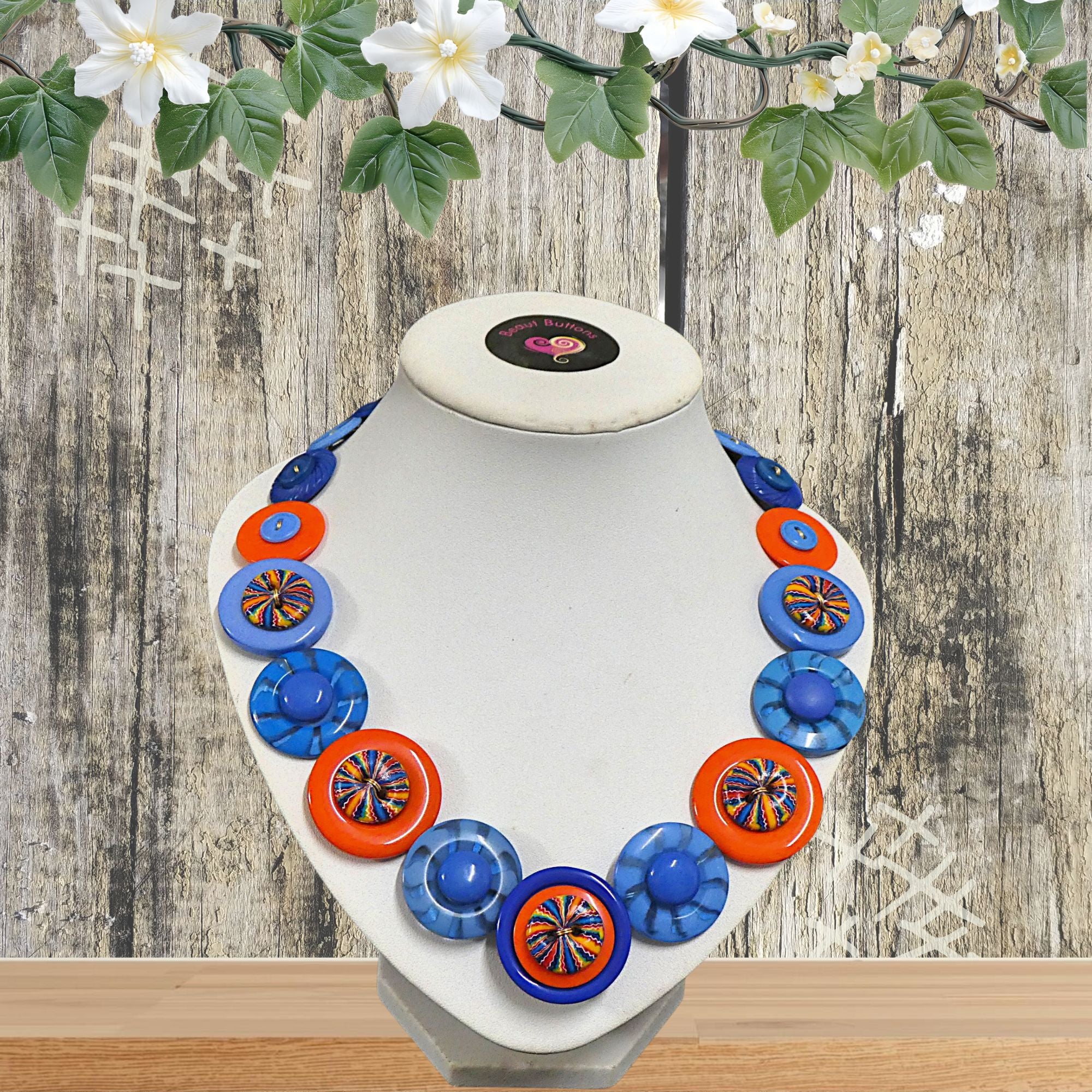 Button necklace - Fiesta