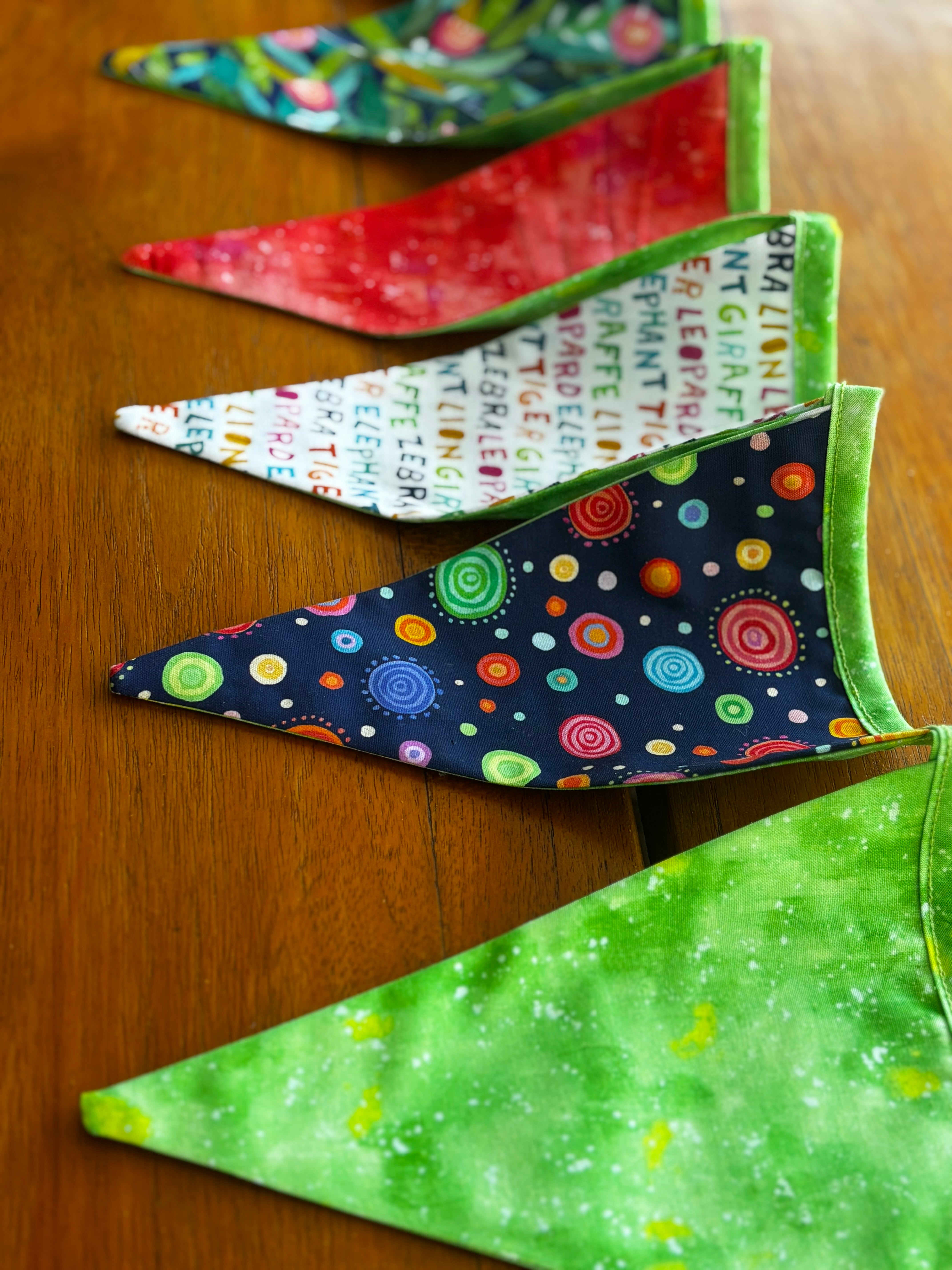 Sustainable Party Time Bunting 12 Flag’s Double Sided & 3 Metres long